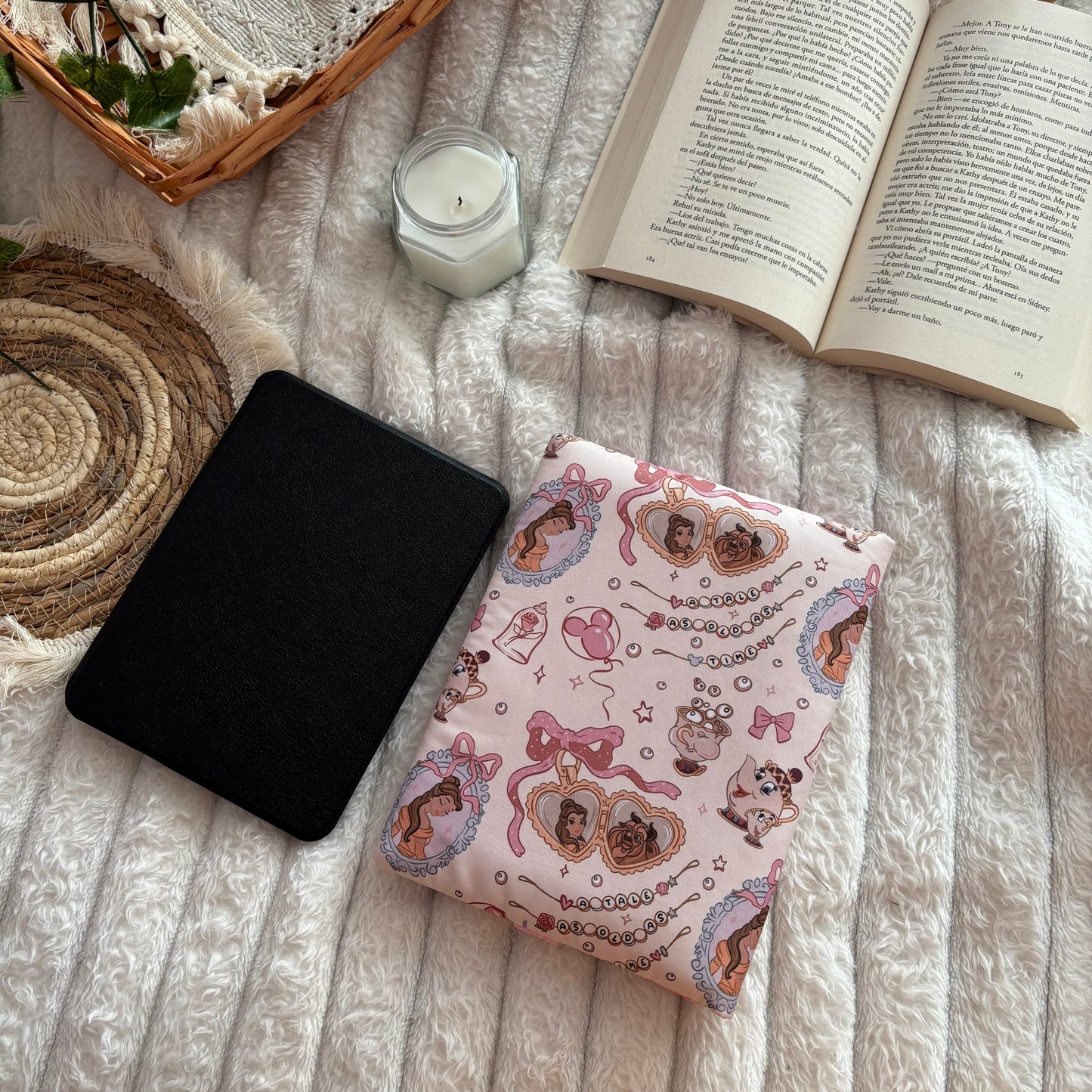 Funda de solapas para ebook Tale as old as time Bella y Bestia