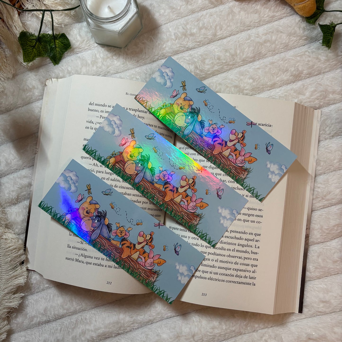 Marcapáginas Winnie the Pooh holográfico