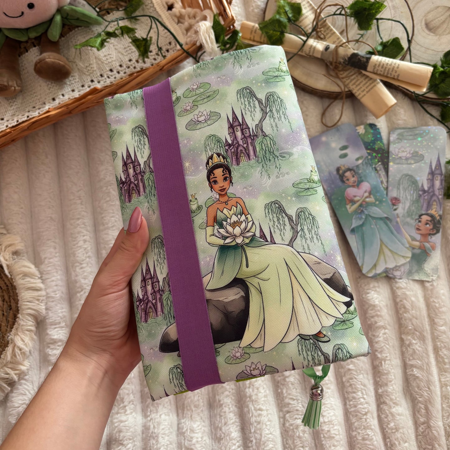 Funda ajustable Tiana y el sapo impermeable