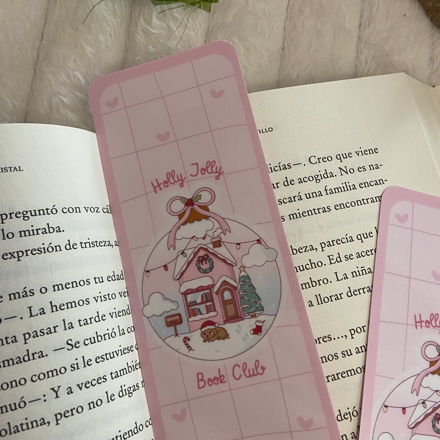 Marcapáginas Holly Jolly bookclub