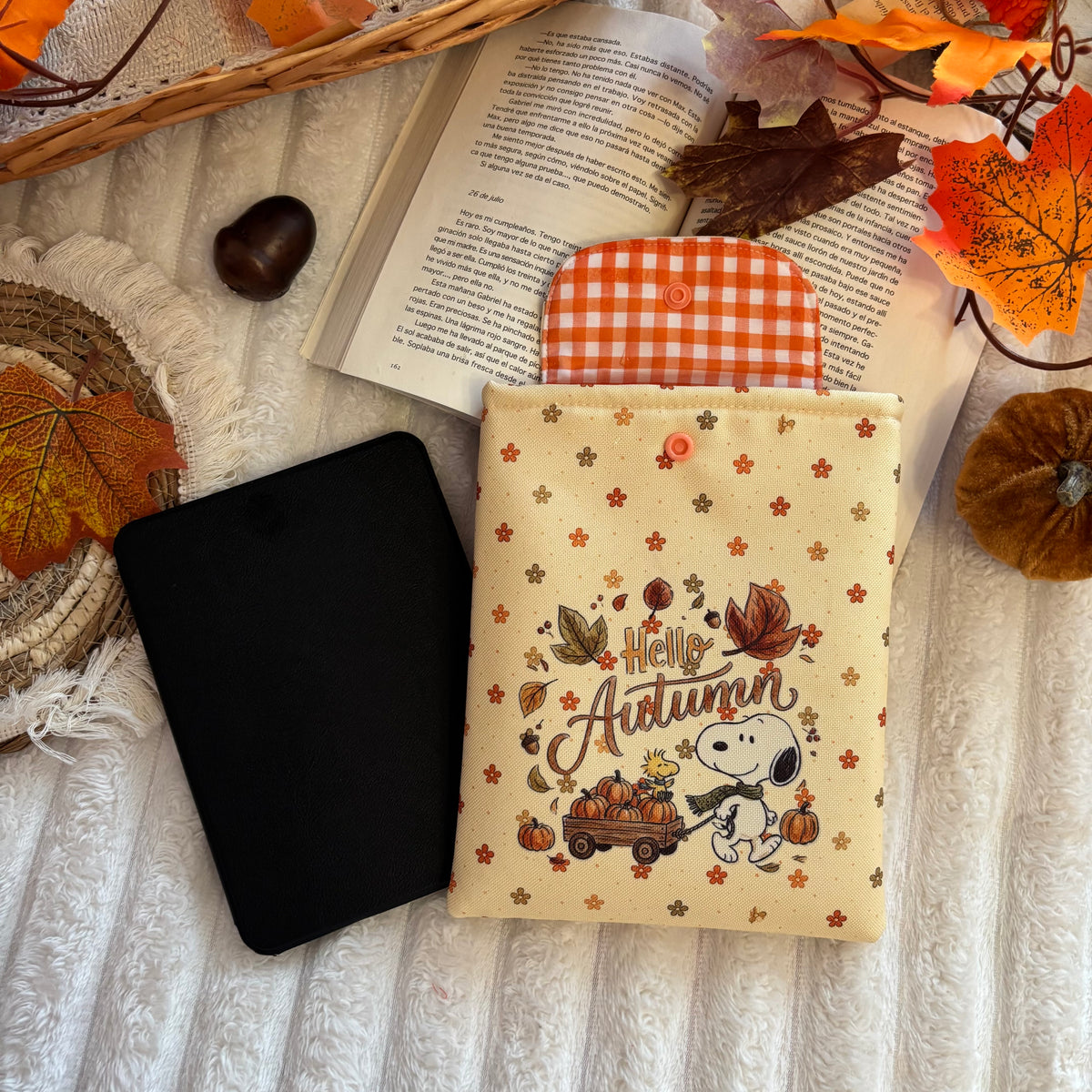 Funda kindle/kobo Hello autumn Snoopy impermeable