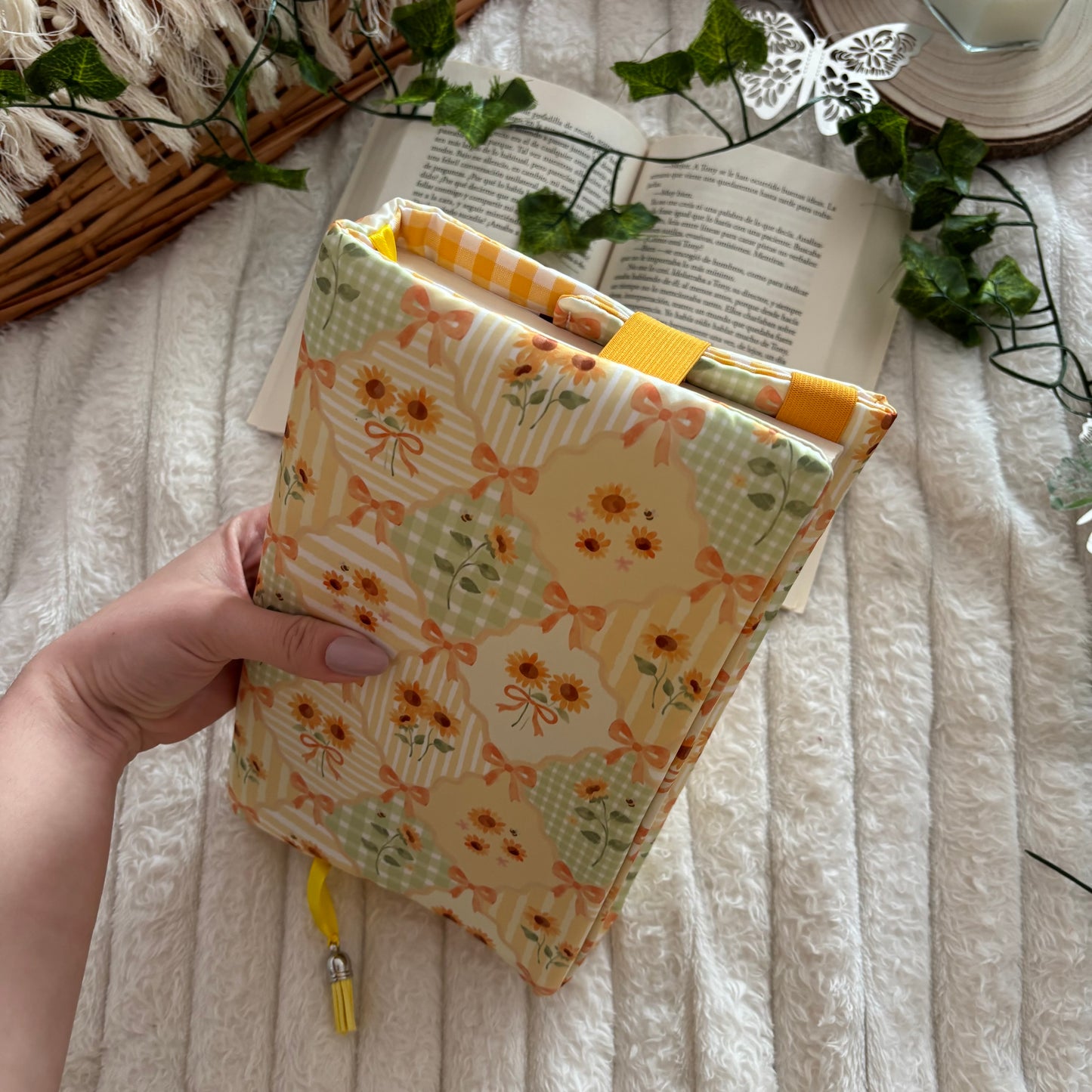 Funda ajustable girasoles en primavera