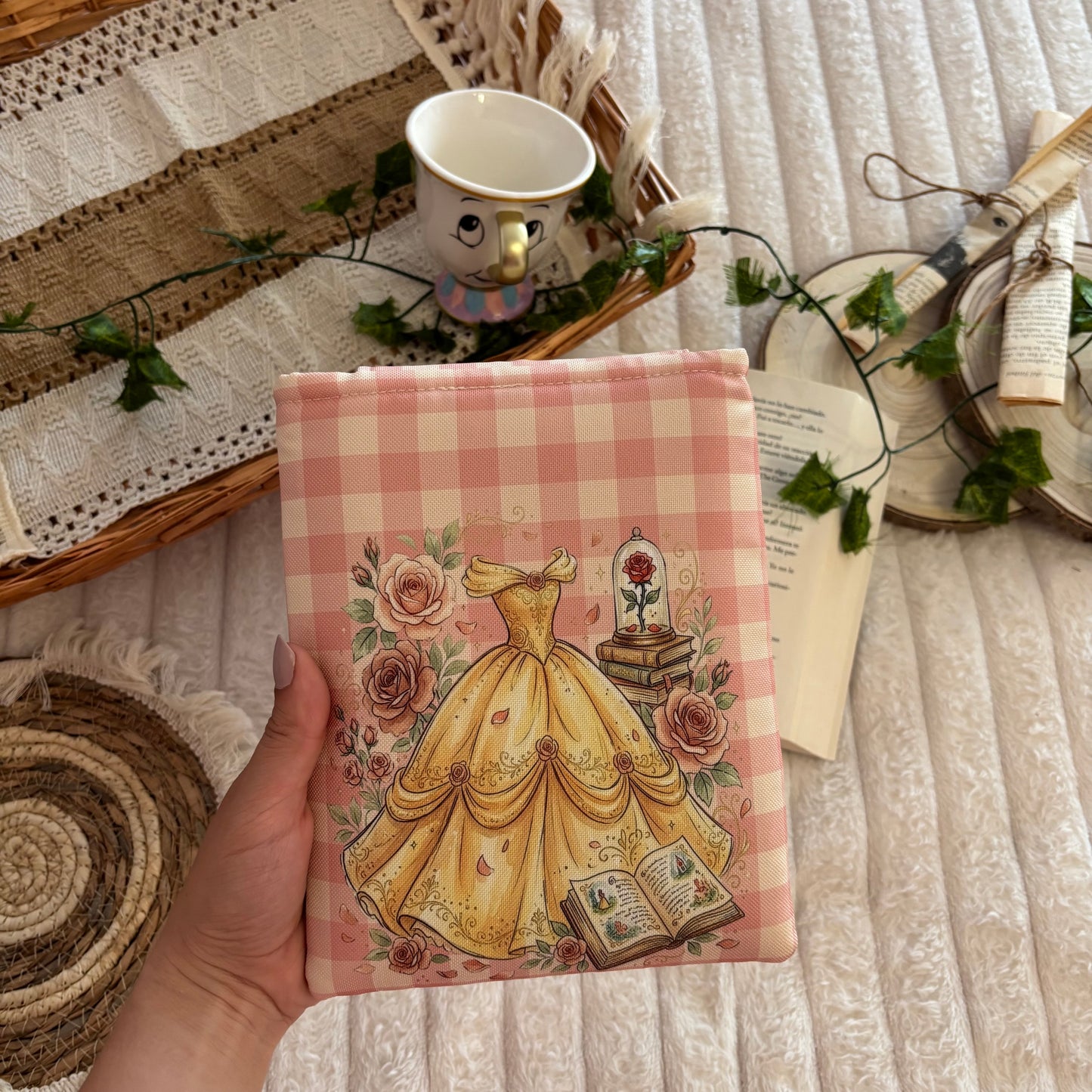 Funda kindle/kobo érase una vez Bella y Bestia impermeable