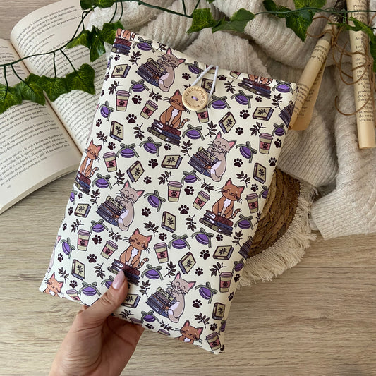 Funda literaria bookish cats