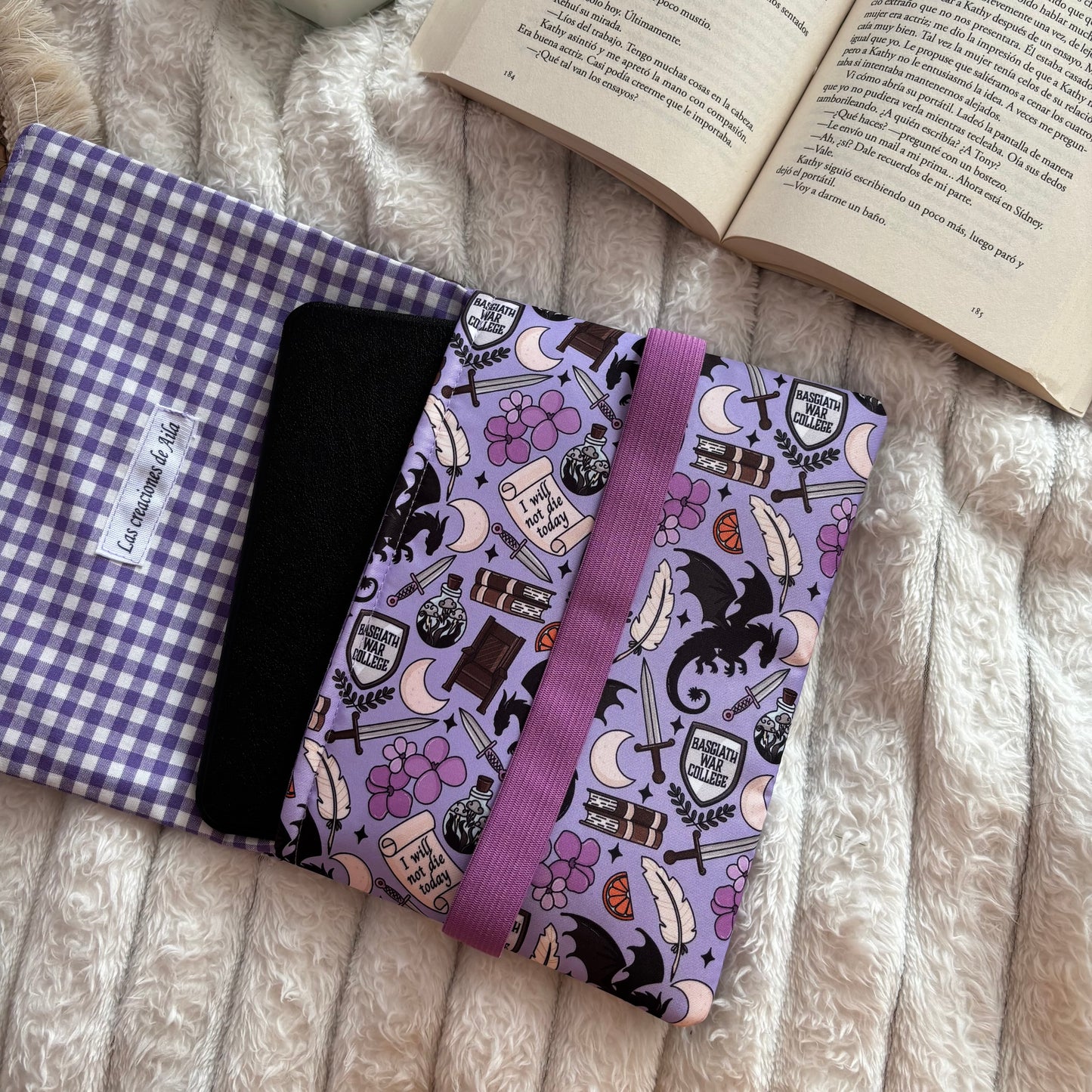 Funda de solapas para ebook Basgiath war college