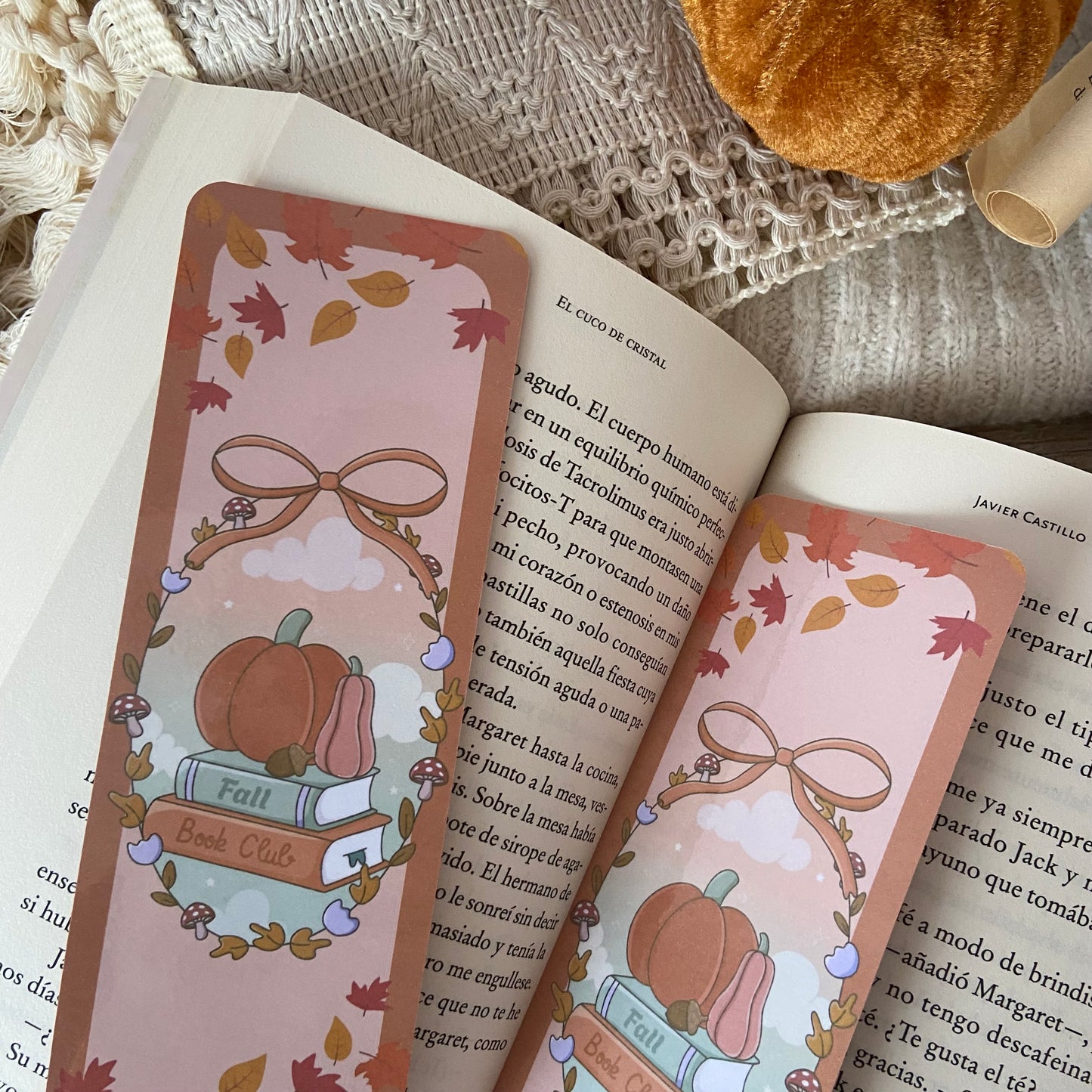 Marcapáginas Fall bookclub
