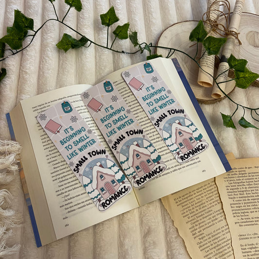 Marcapáginas Winter small town romance