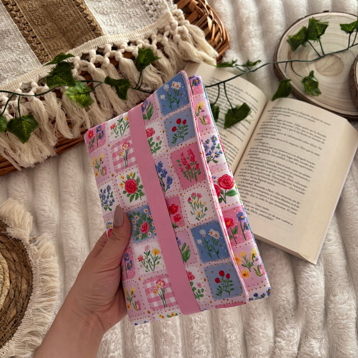 Funda de solapas para ebook esencia primaveral