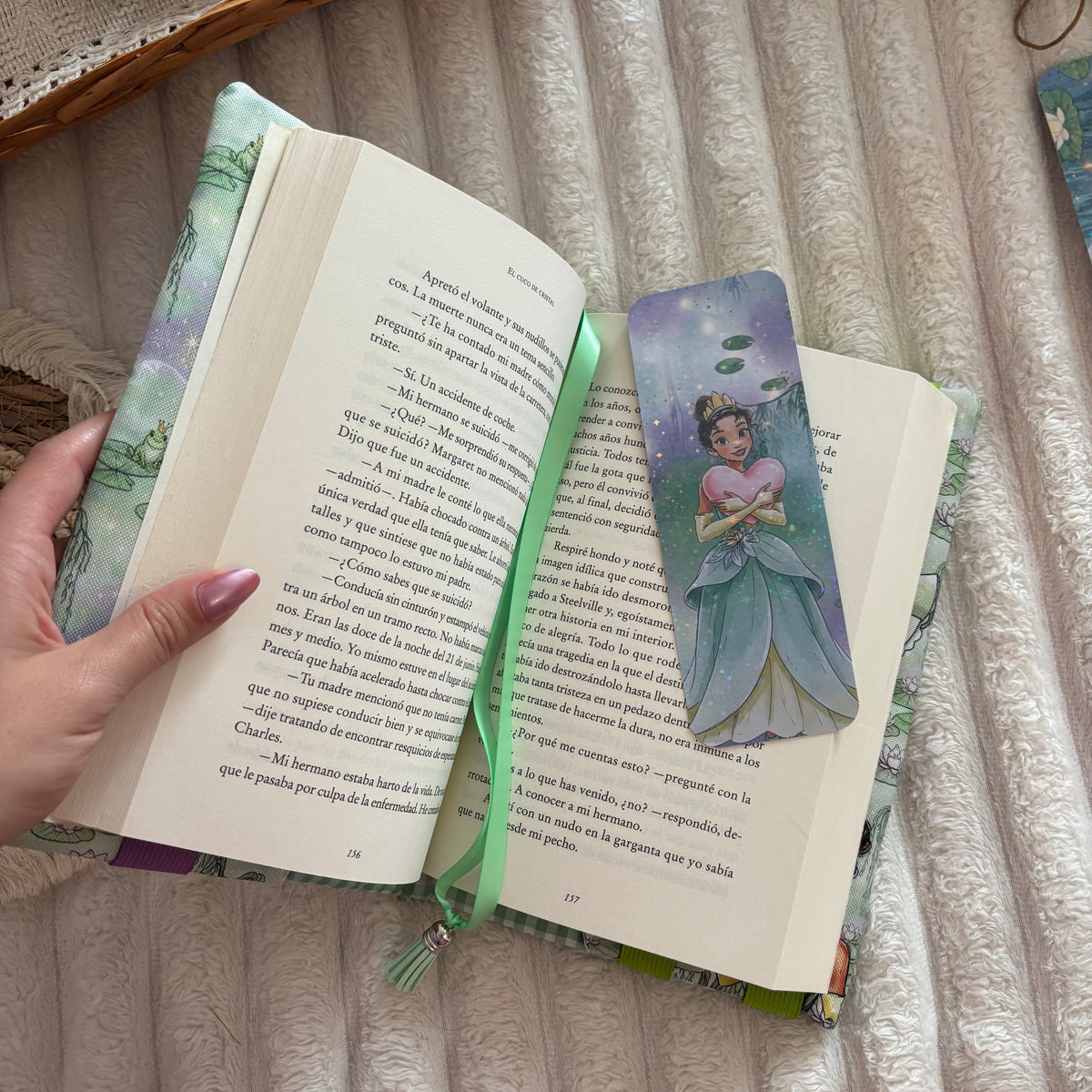 Funda ajustable Tiana y el sapo impermeable