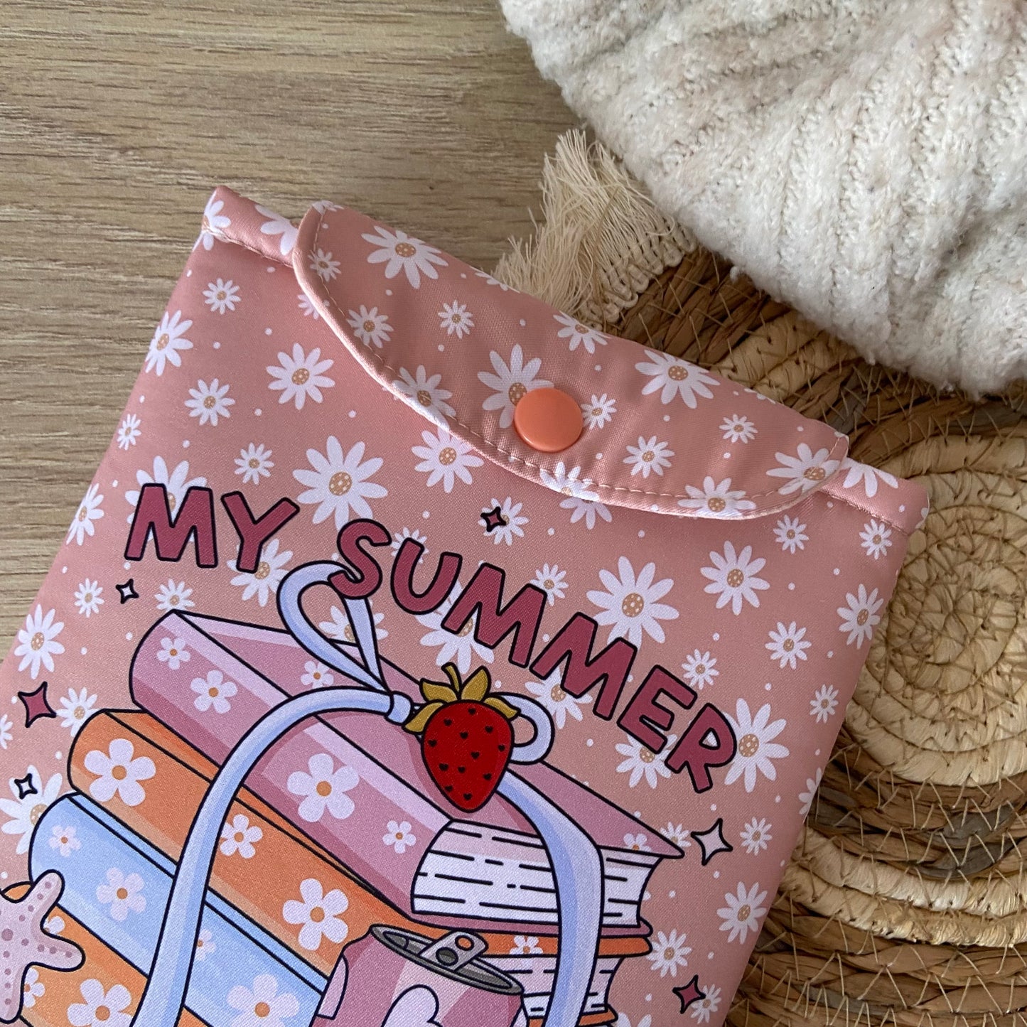 Funda kindle/kobo libra colour my summer is booked