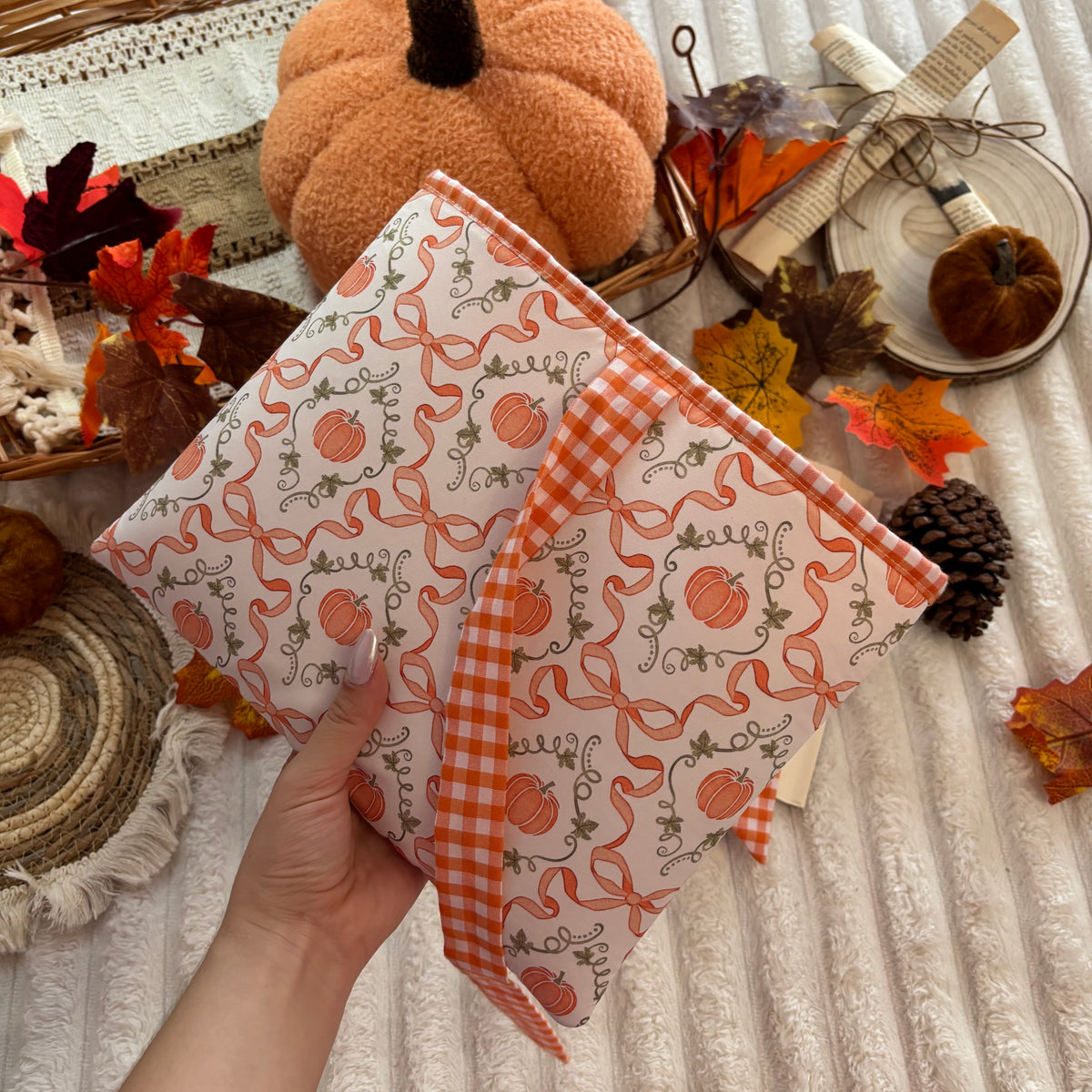 Funda literaria cute pumpkin