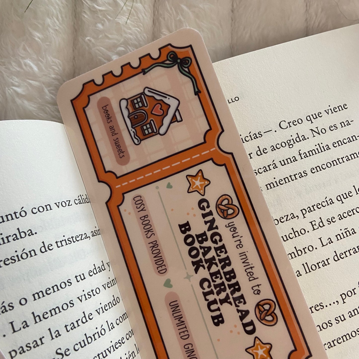 Marcapáginas Gingerbread bakery book club