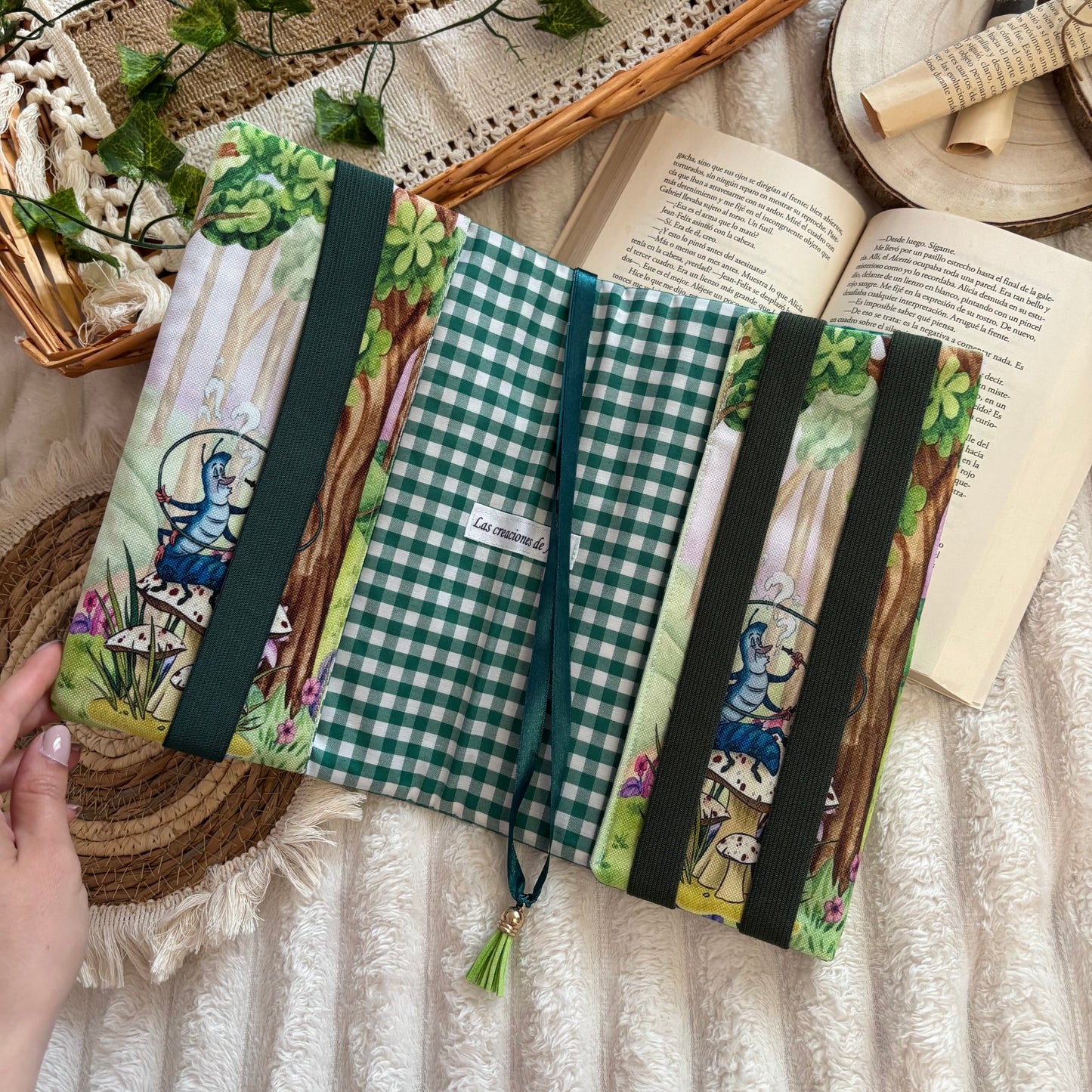 Funda ajustable en el país de las maravillas impermeable