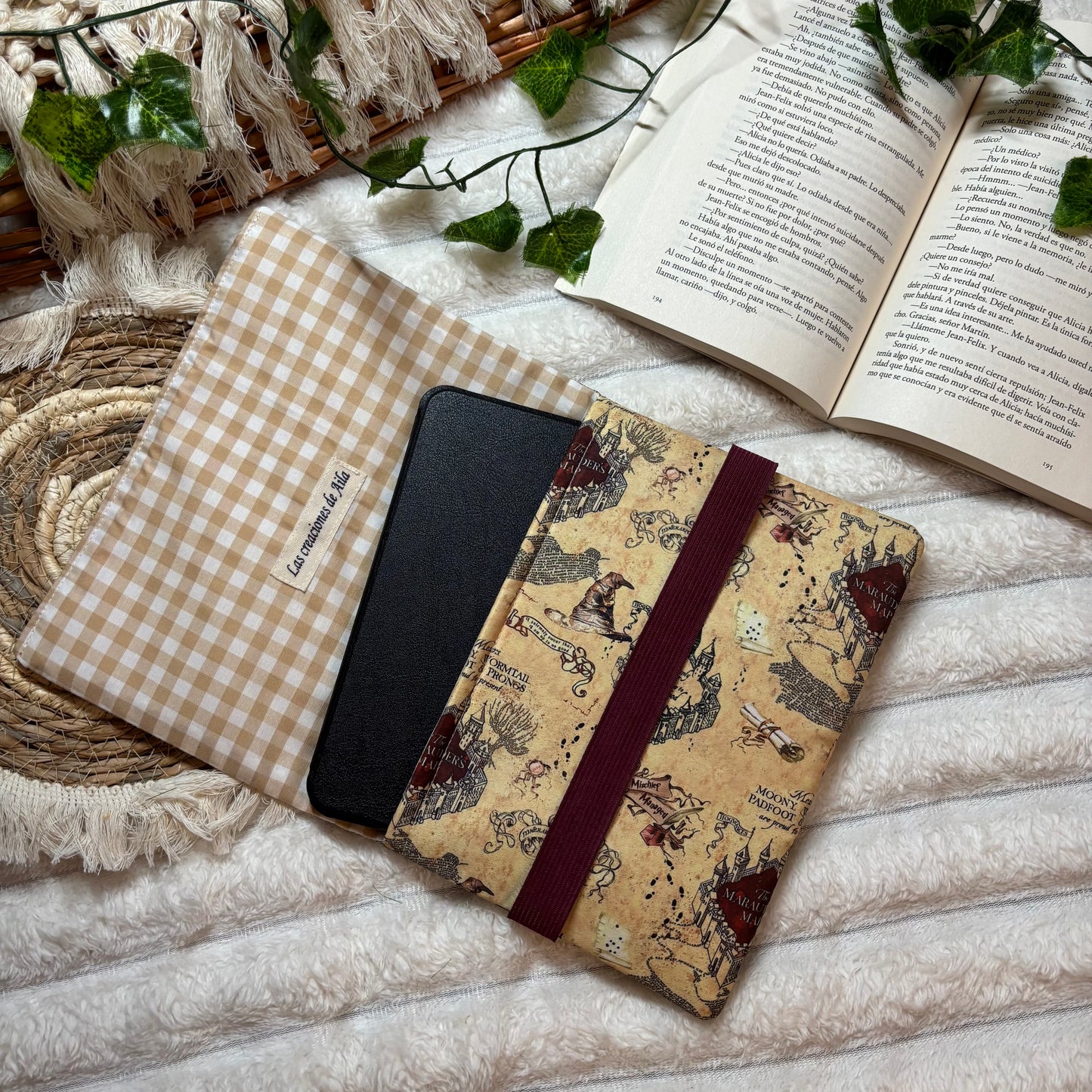 Funda de solapas para ebook mapa merodeador