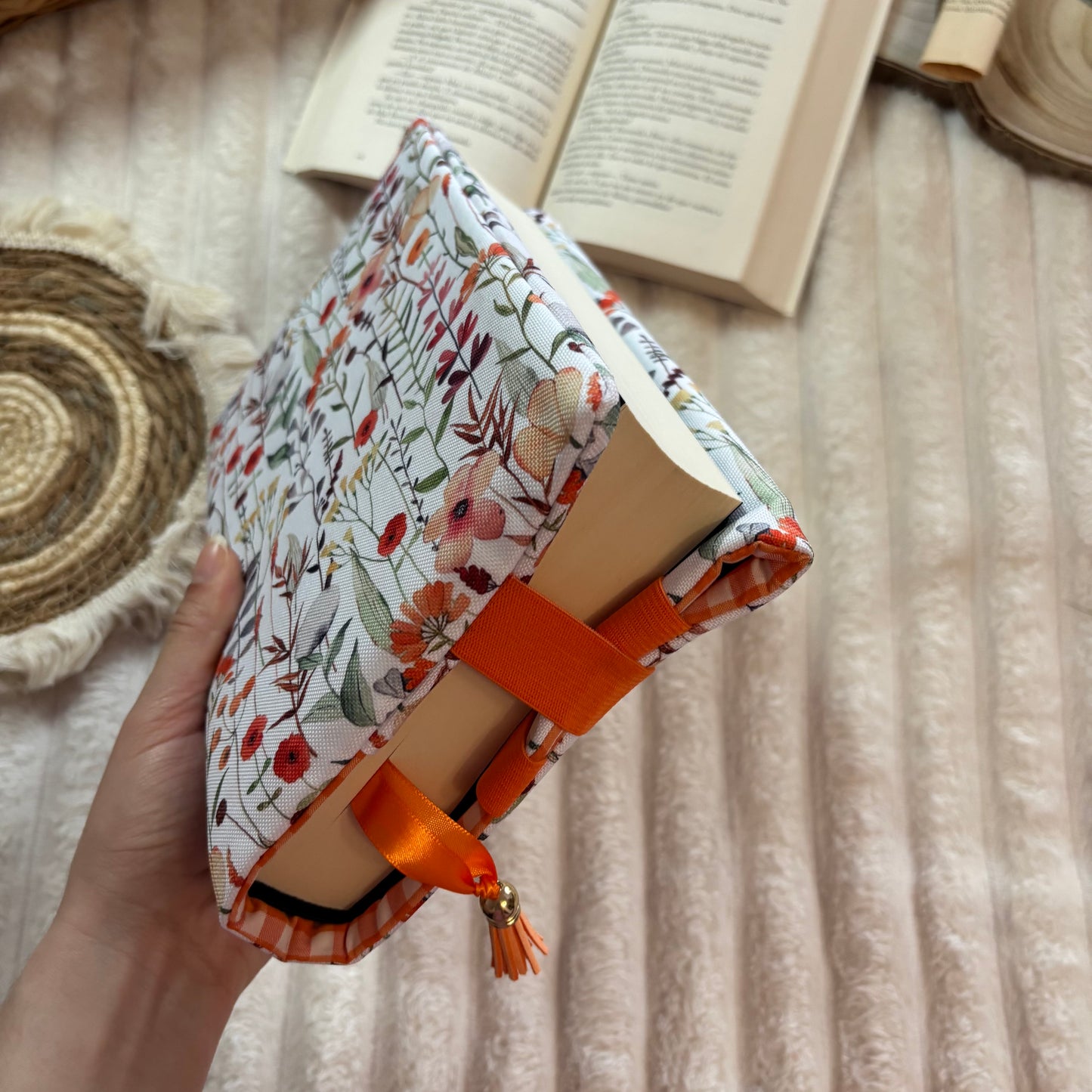 Funda ajustable ramas de flores impermeable