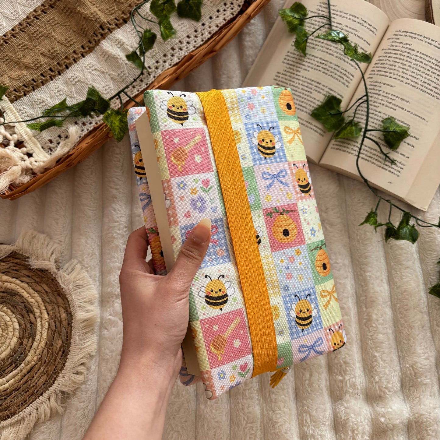 Funda ajustable abejitas impermeable