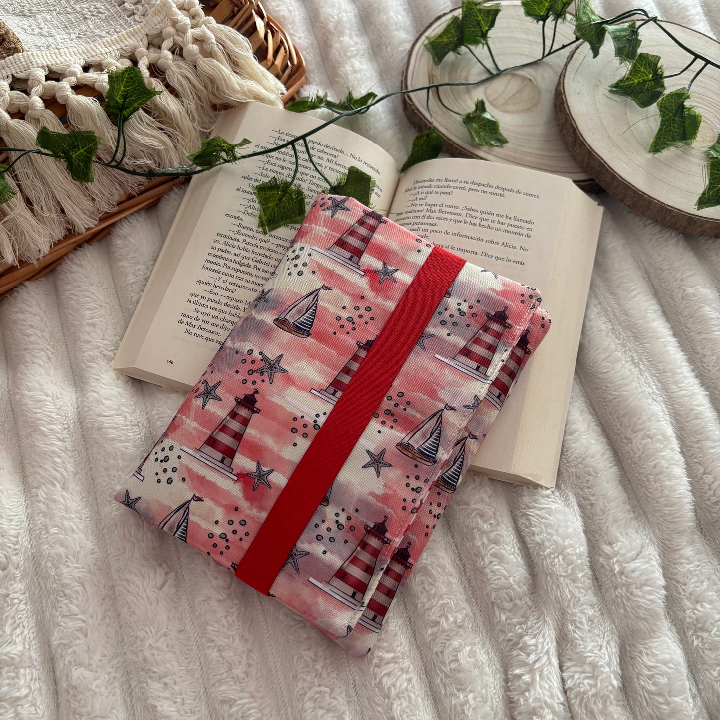 Funda de solapas para ebook faros impermeable