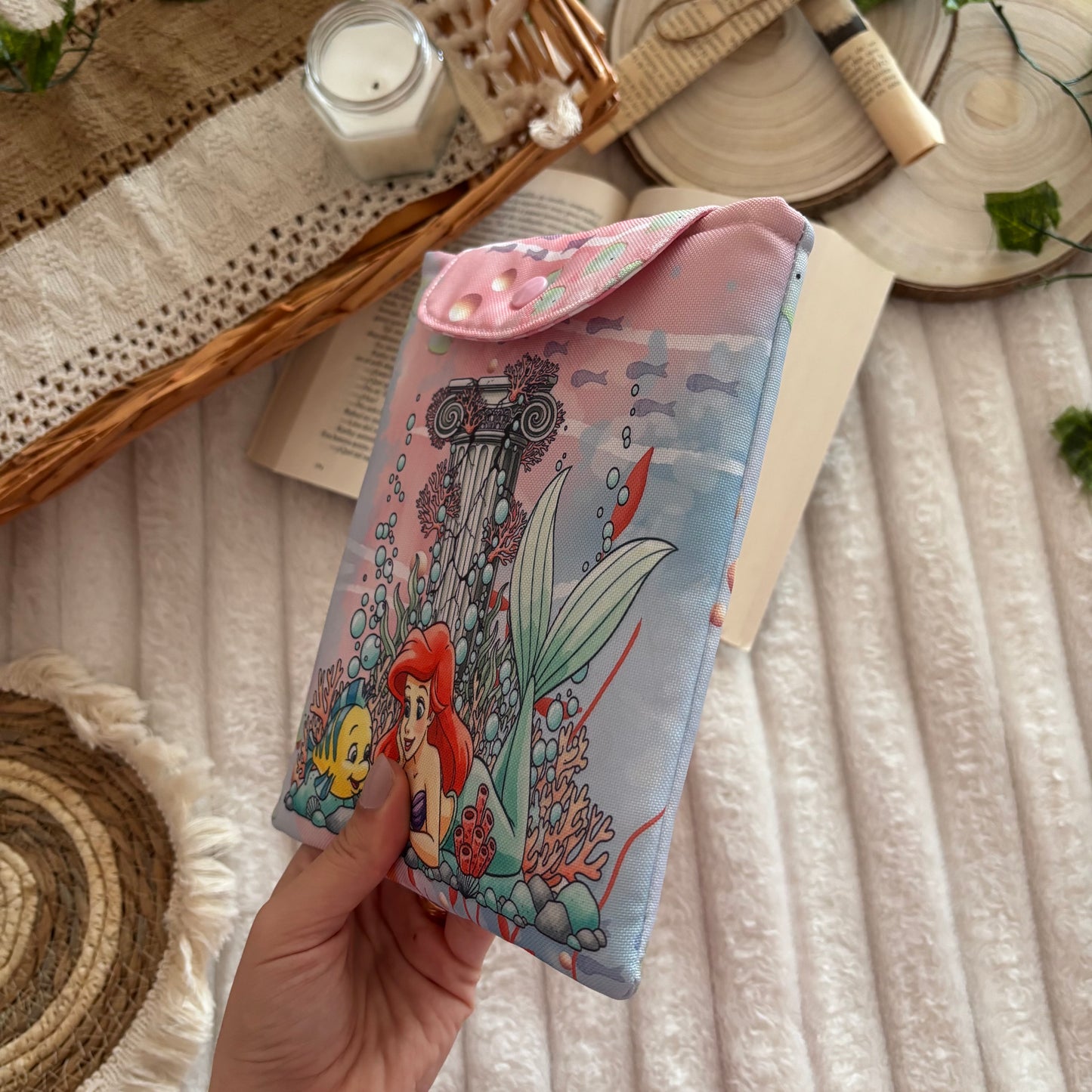 Funda kindle/kobo libra colour La sirenita under the sea impermeable