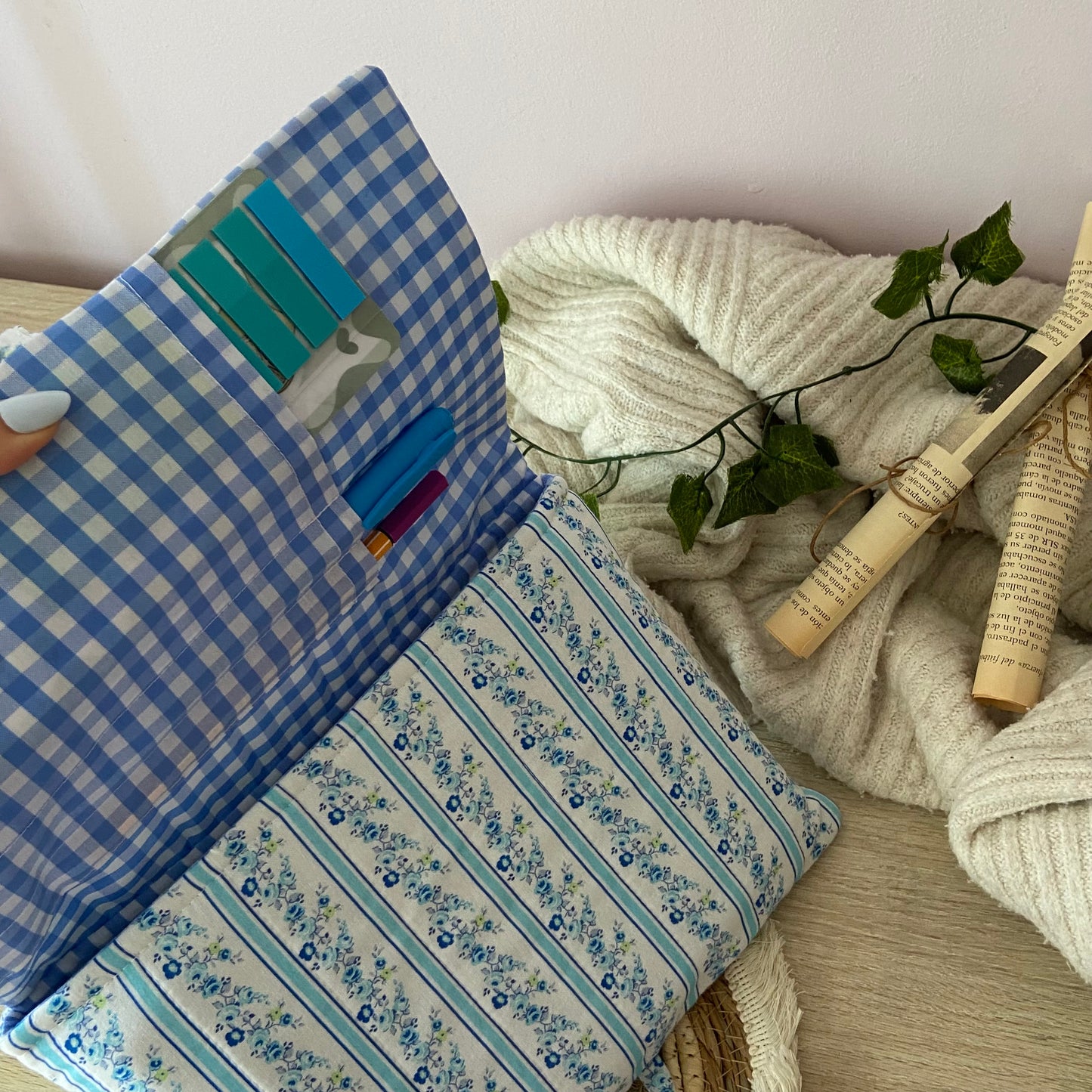 Funda acolchada bleu