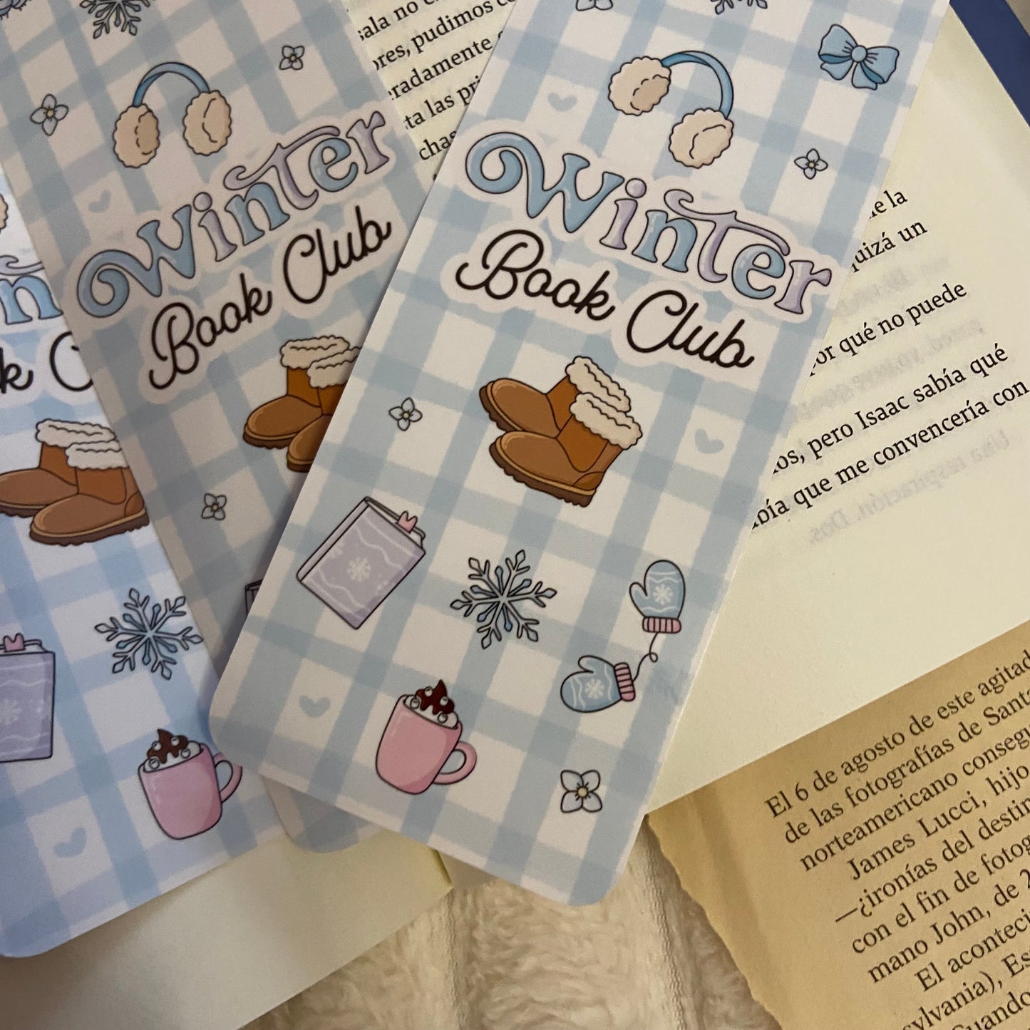 Marcapáginas Winter bookclub