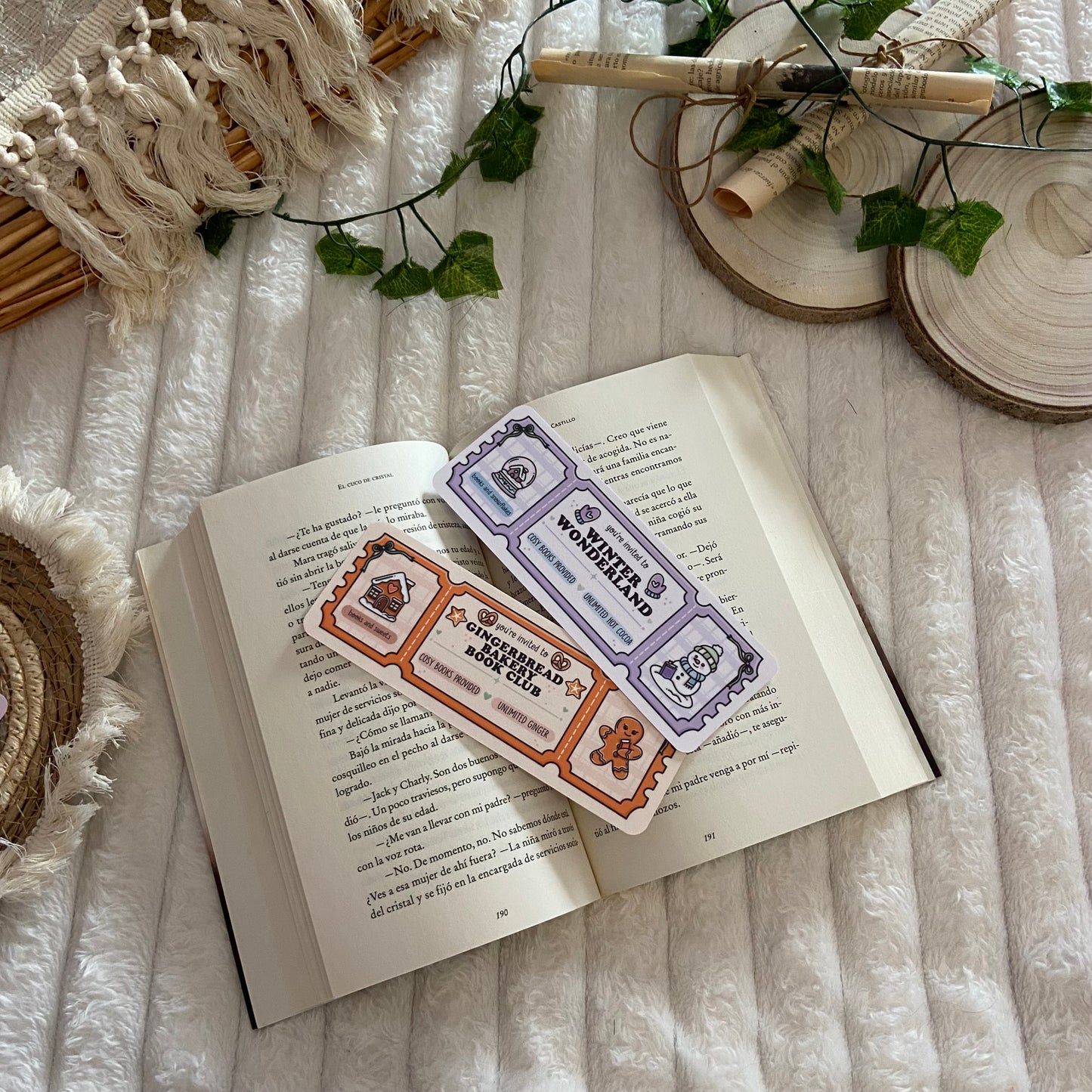 Pack 2 marcapáginas Gingerbread bakery bookclub + Winter wonderland