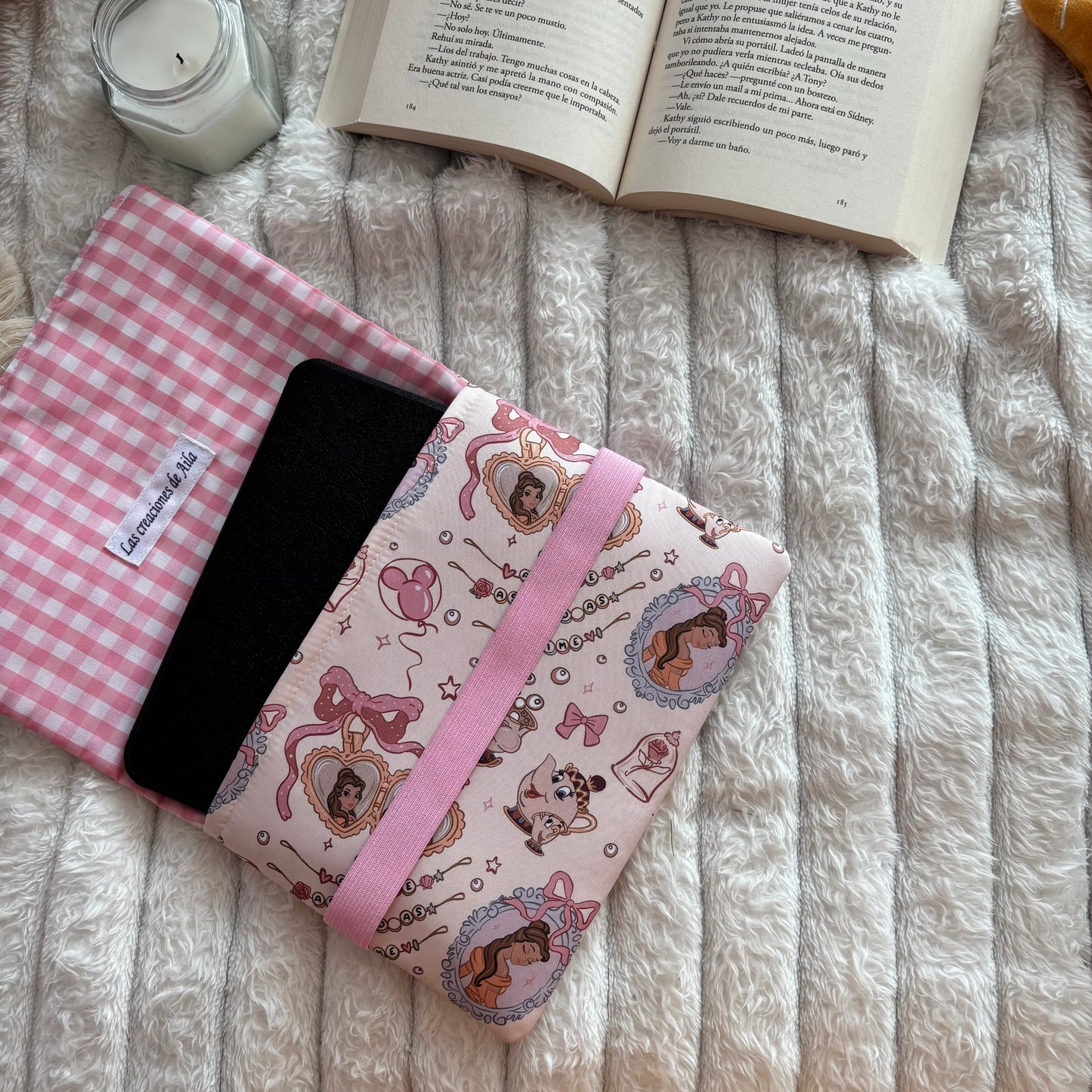 Funda de solapas para ebook Tale as old as time Bella y Bestia