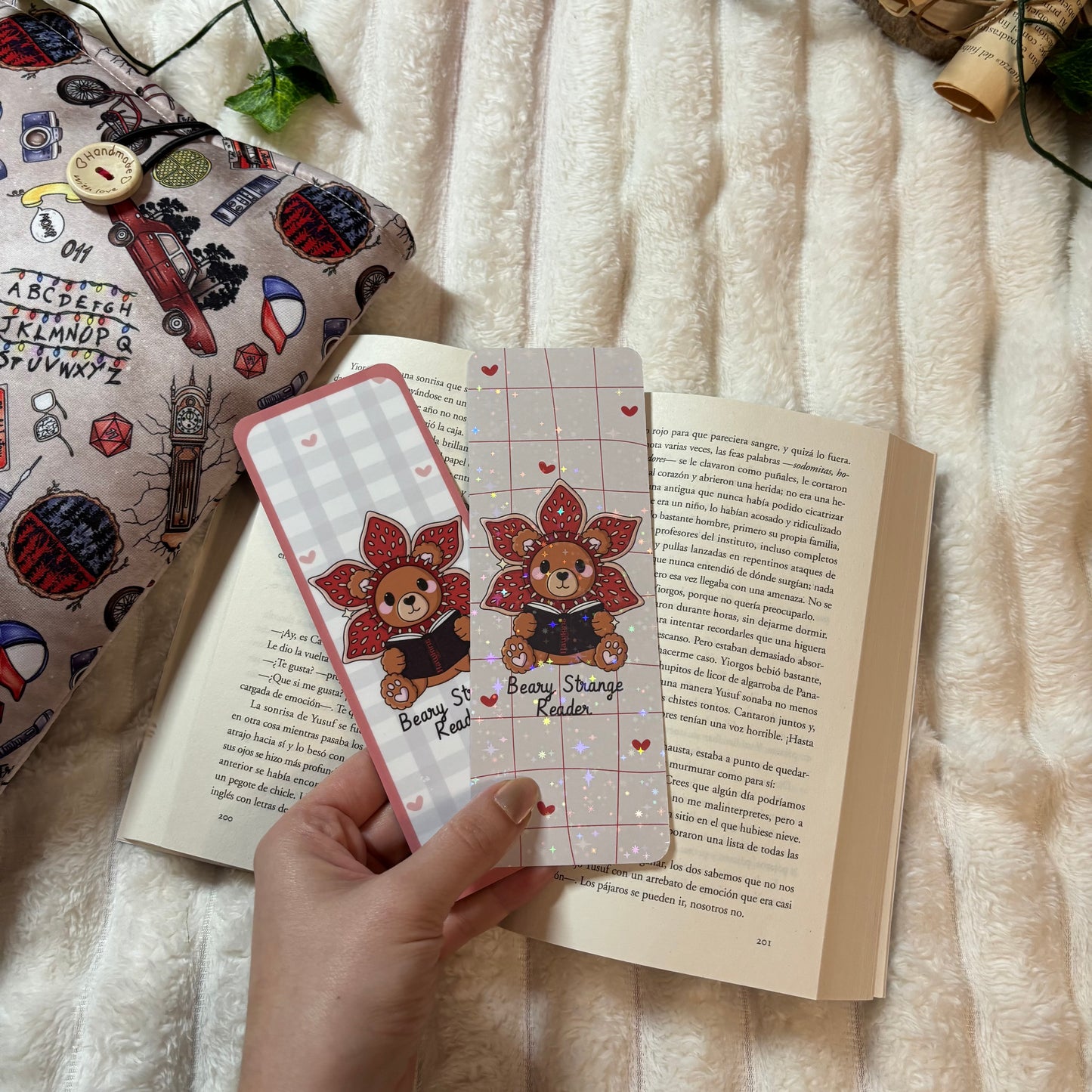 Pack 2 marcapáginas Beary Strange Reader