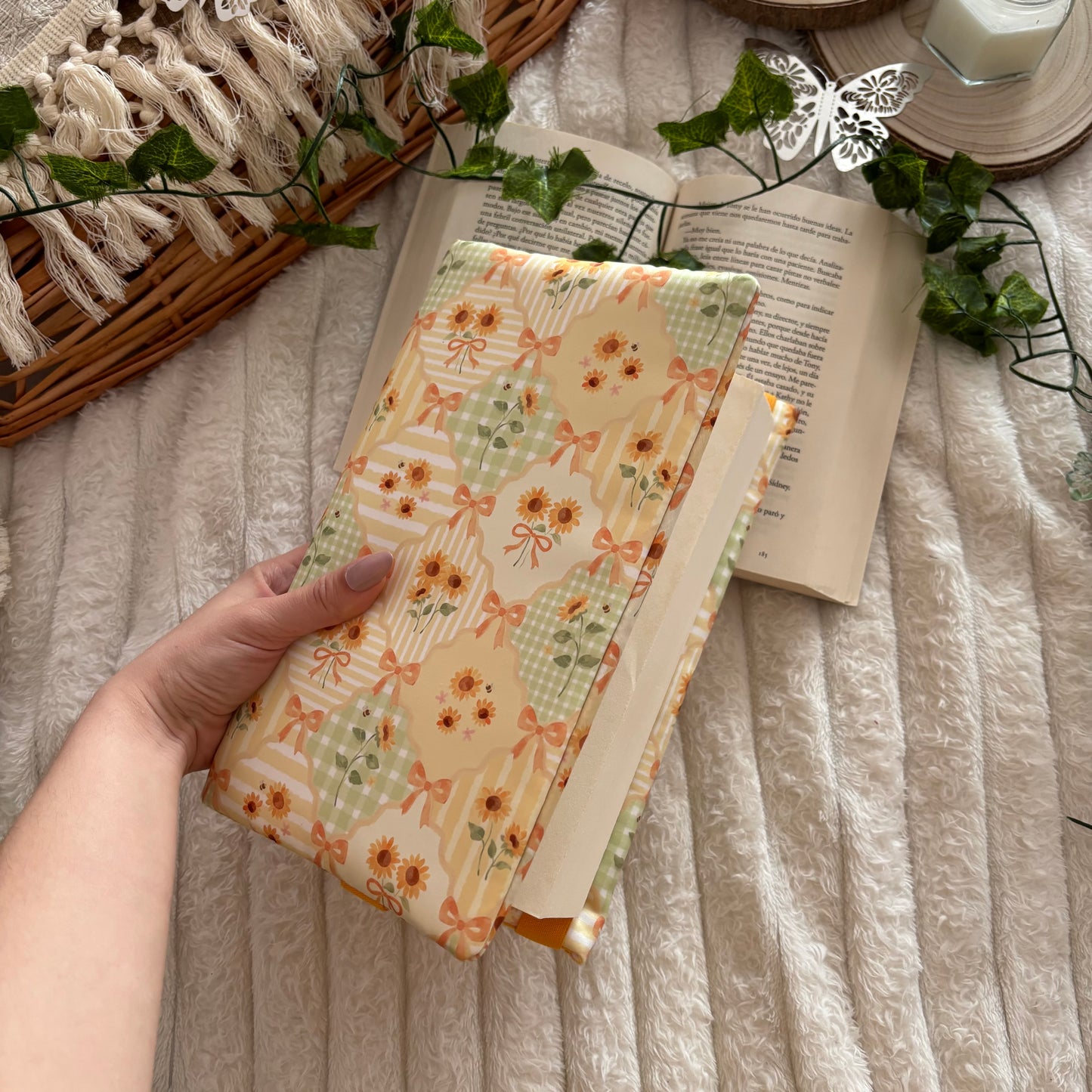 Funda ajustable girasoles en primavera