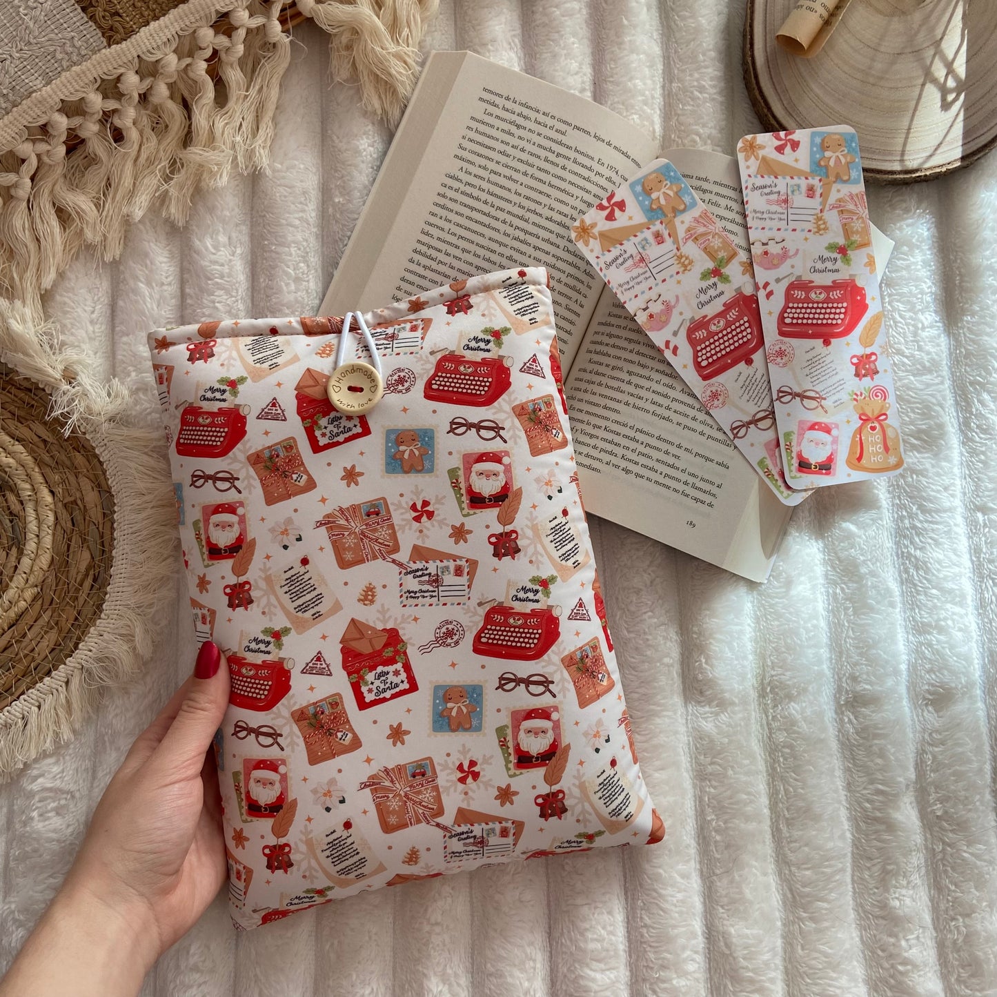 Funda literaria carta a santa claus