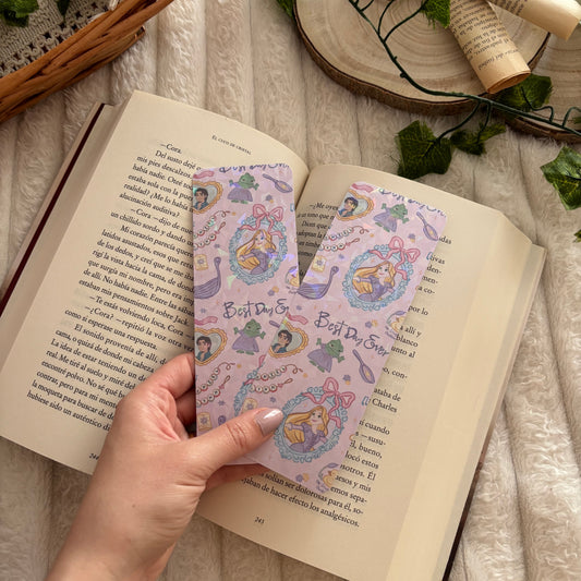 Marcapáginas Rapunzel holográfico