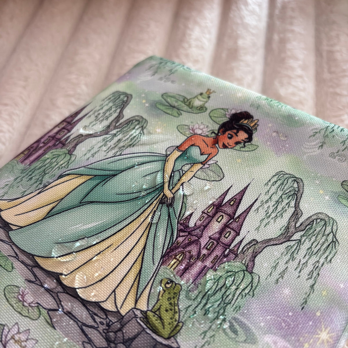 Funda ajustable Tiana y el sapo impermeable