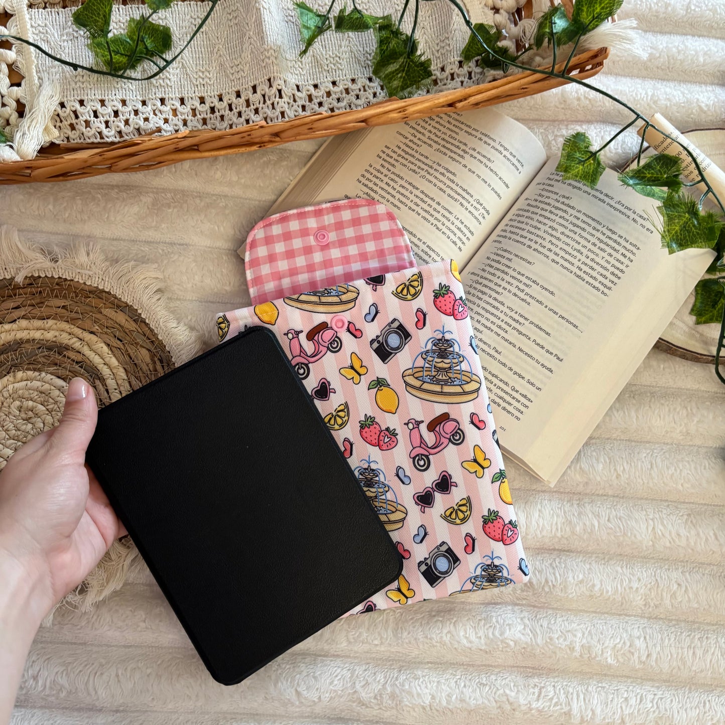Funda kindle/kobo libra colour vacaciones en Italia impermeable