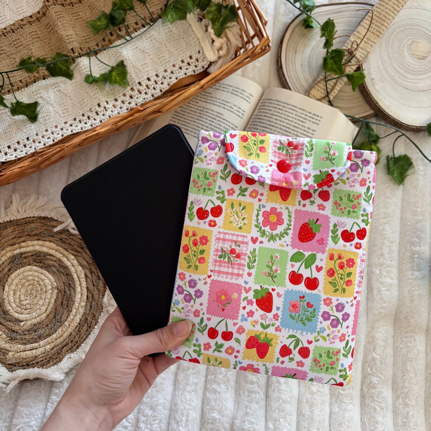 Funda kindle/kobo libra colour mix primaveral