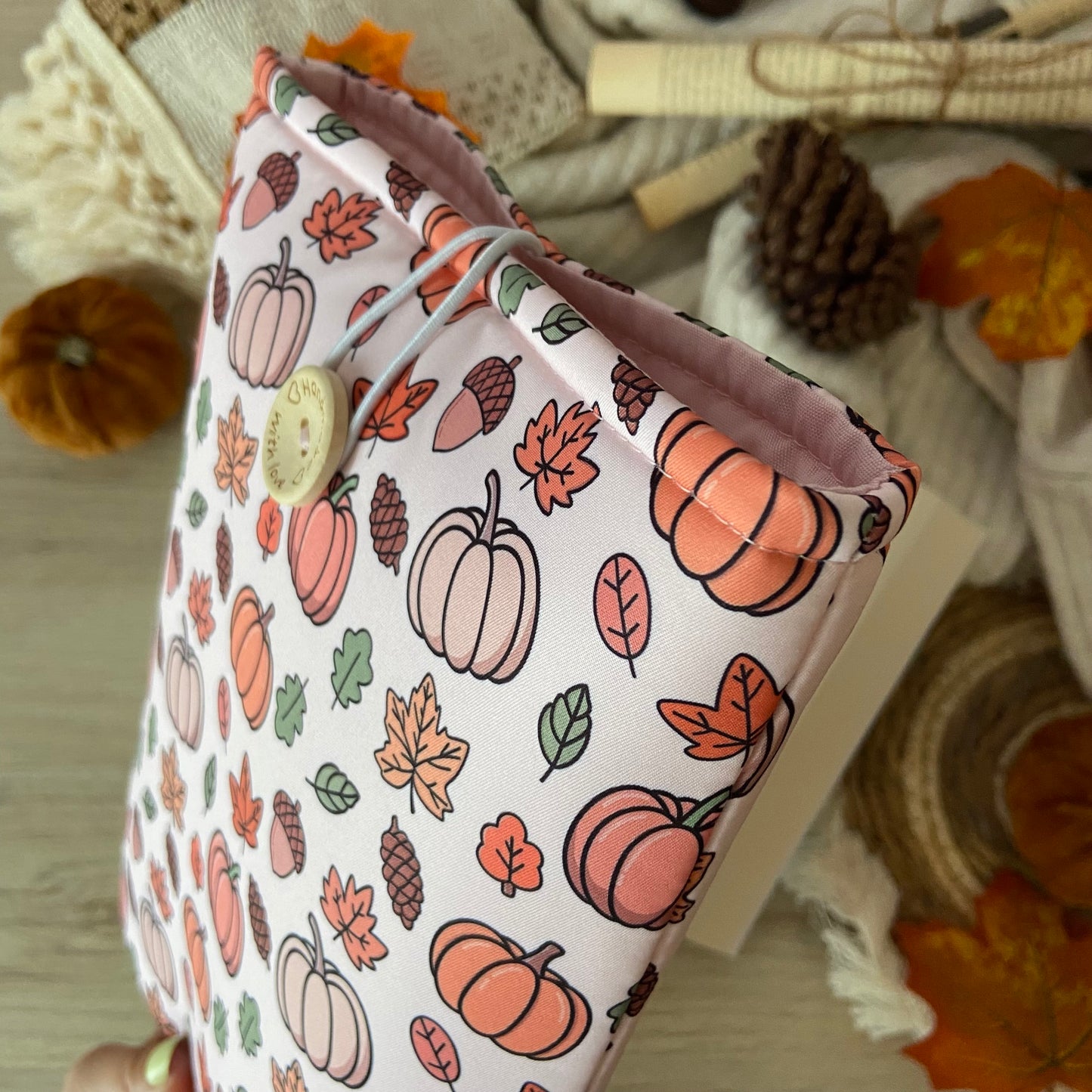 Funda literaria calabazas en otoño outlet