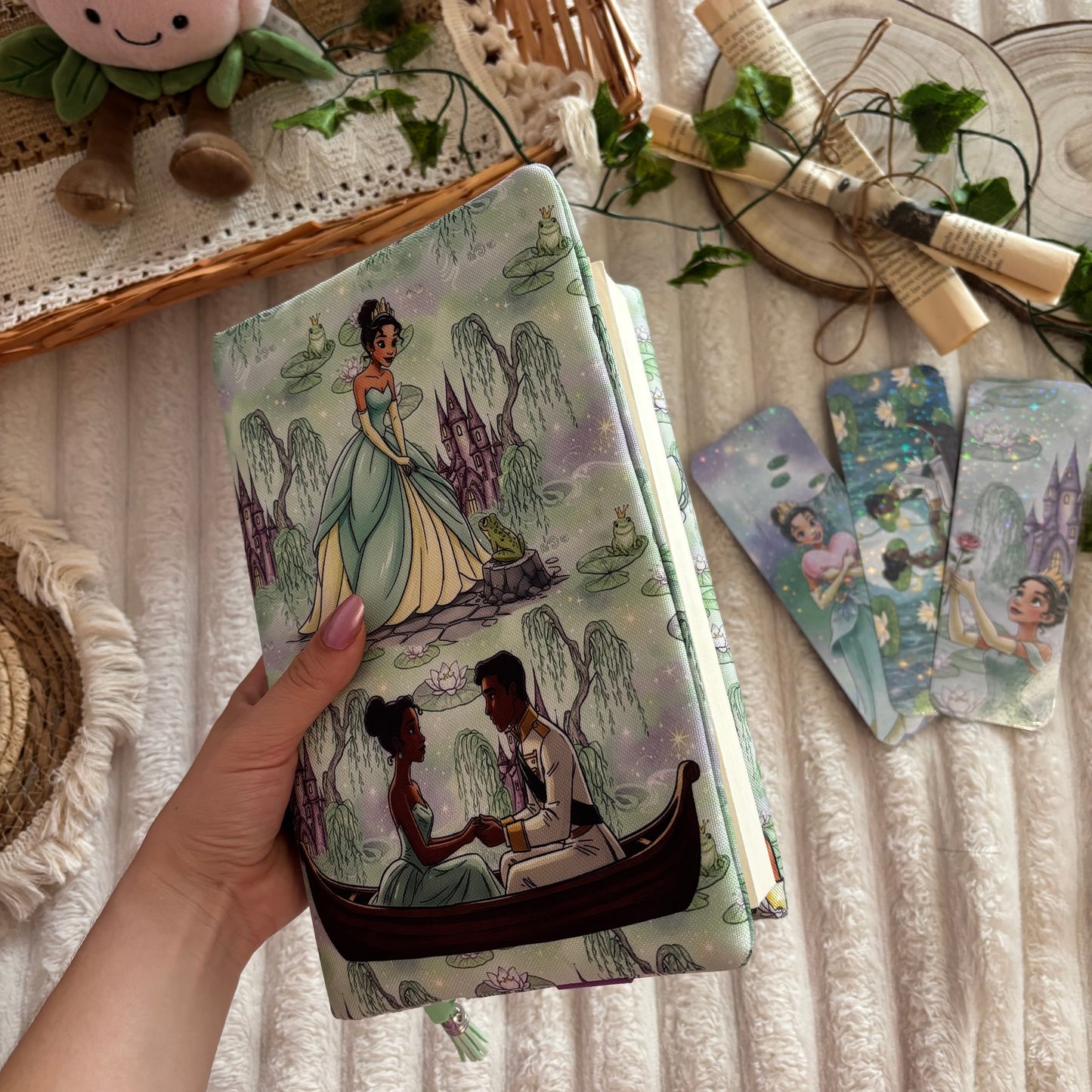 Funda ajustable Tiana y el sapo impermeable