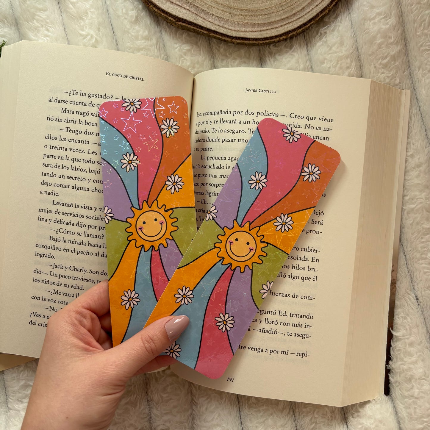 Marcapáginas el sol holográfico