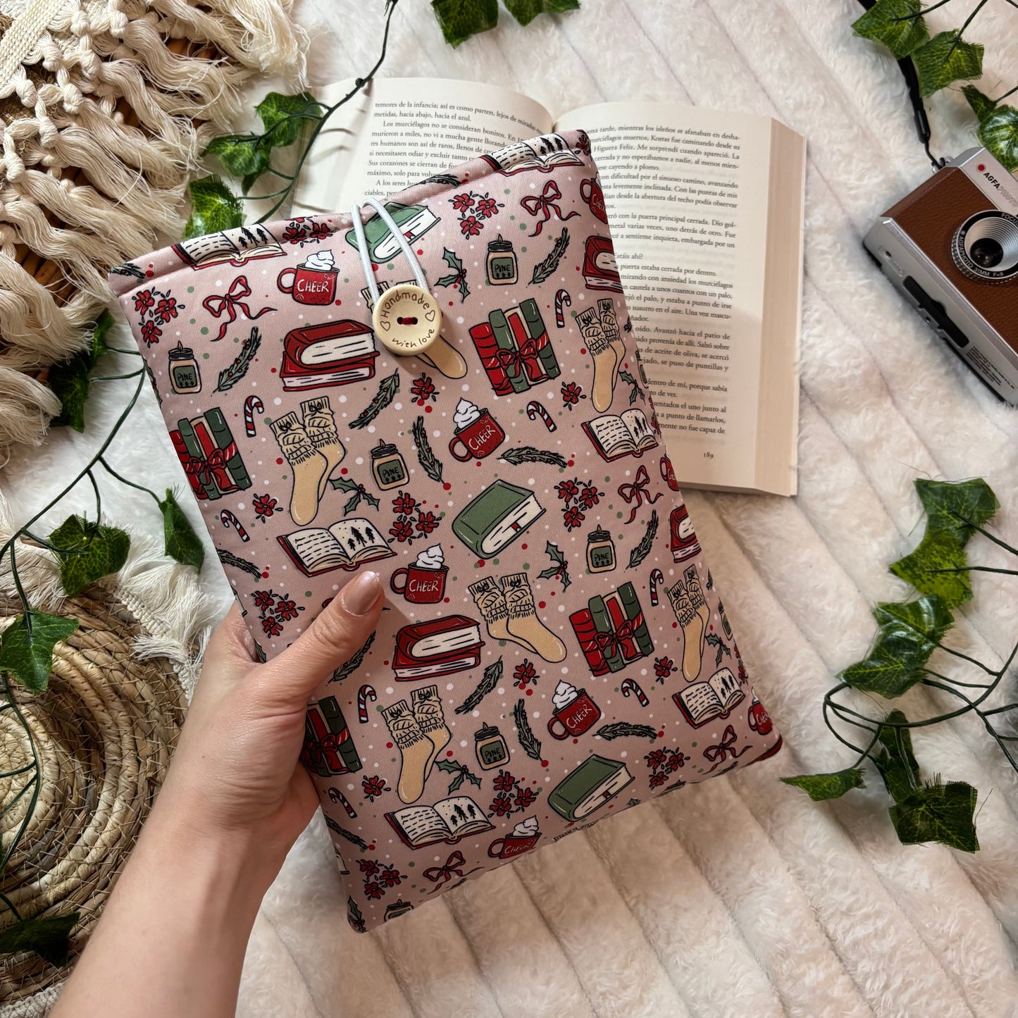 Funda literaria hello winter and Christmas outlet