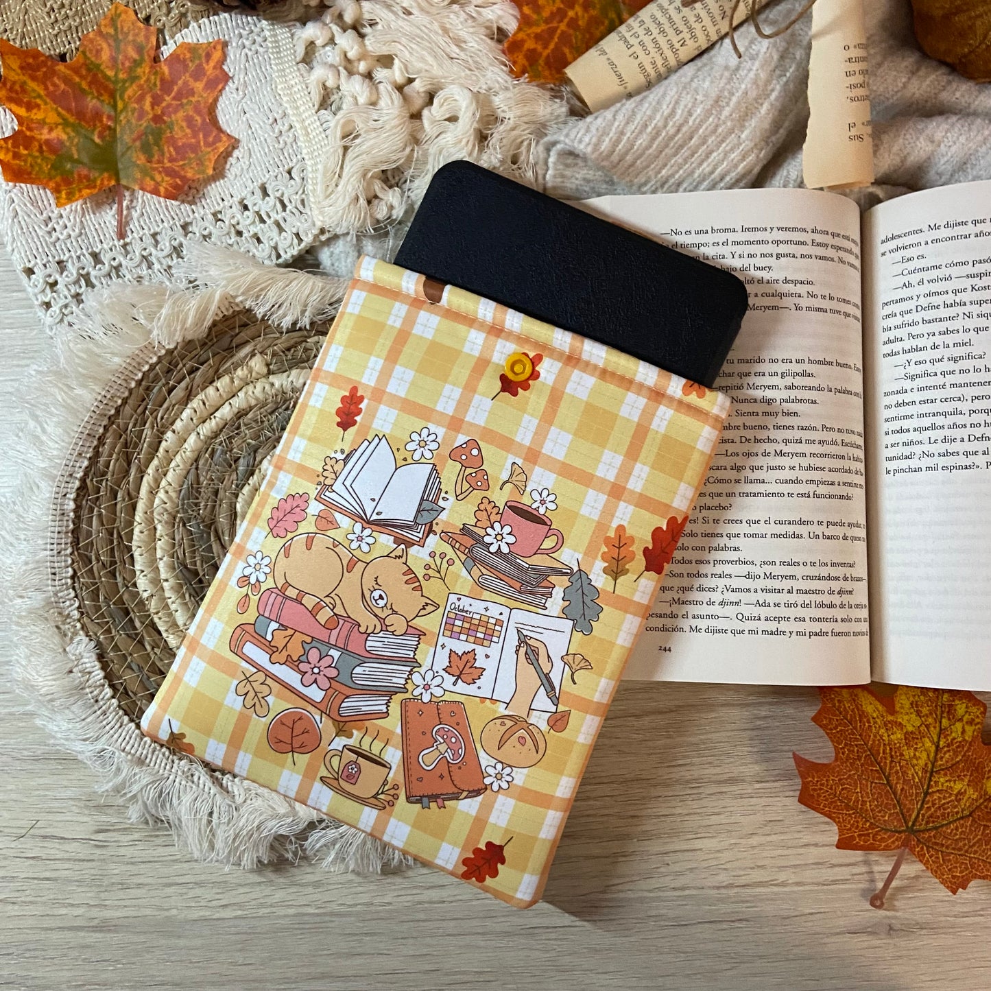 Funda kindle/kobo libra colour cozy cat