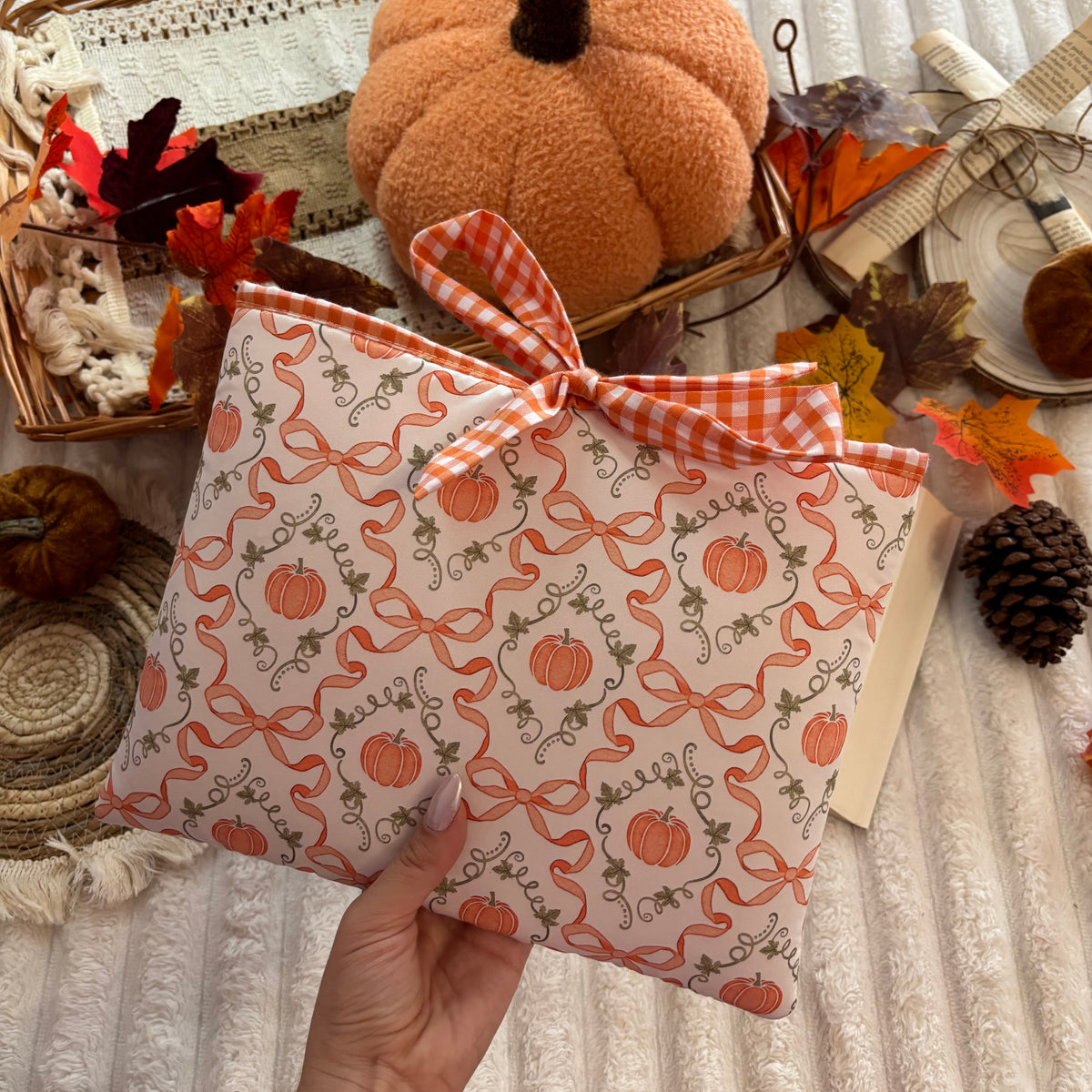 Funda literaria cute pumpkin
