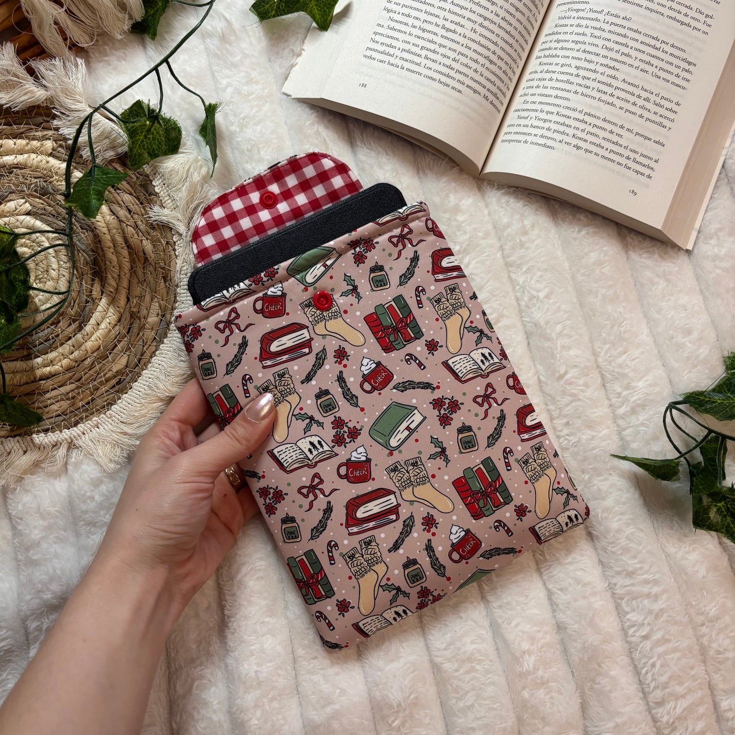 Funda kindle/kobo libra colour hello winter