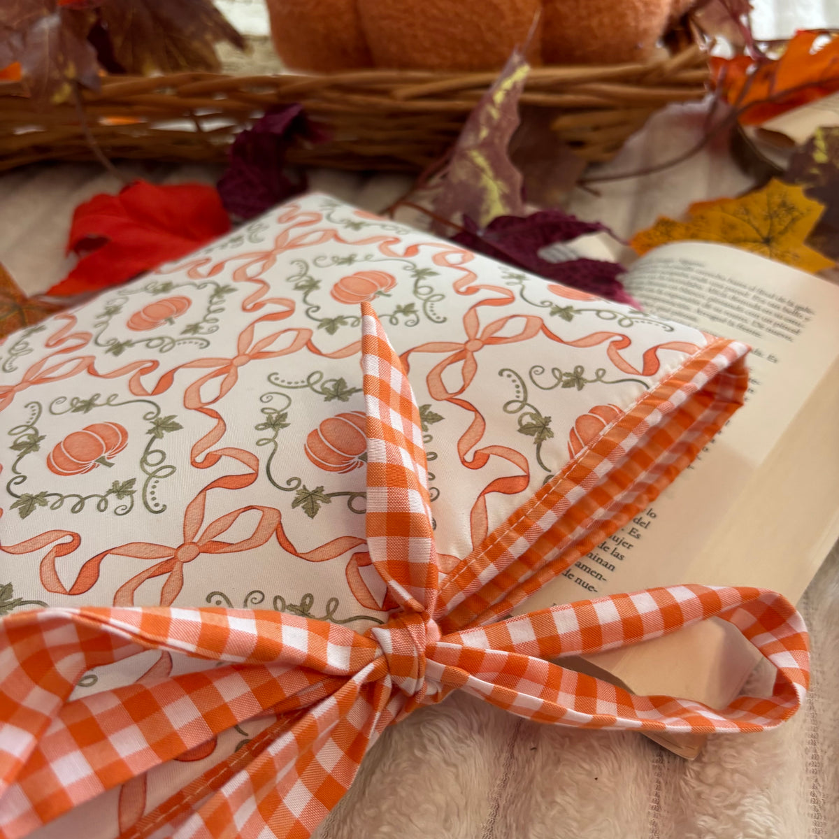 Funda literaria cute pumpkin