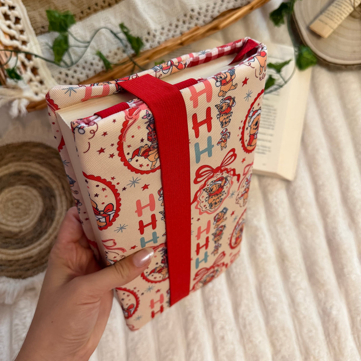 Funda ajustable Winnie navideño impermeable