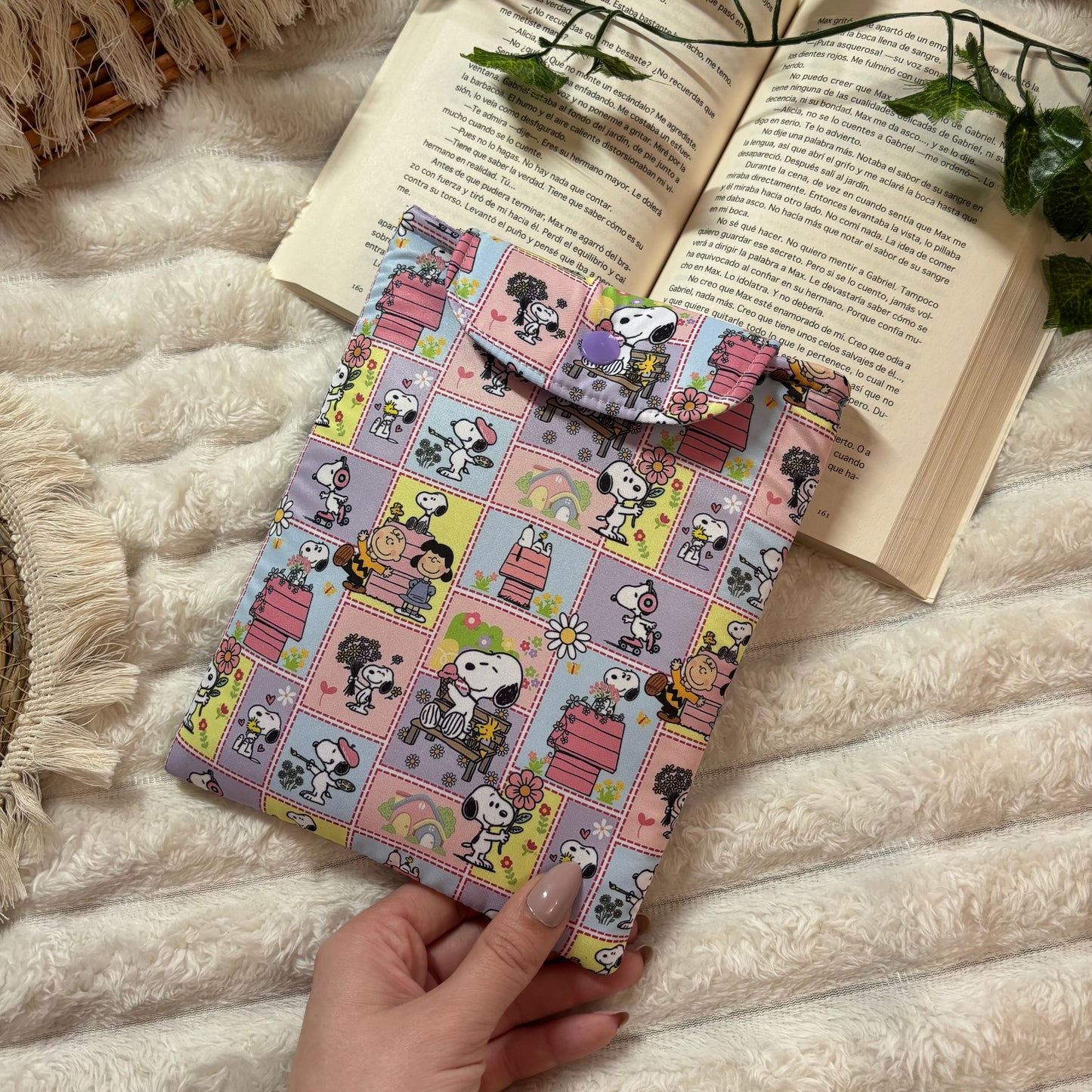 Funda kindle/kobo libra colour Snoopy en la vida