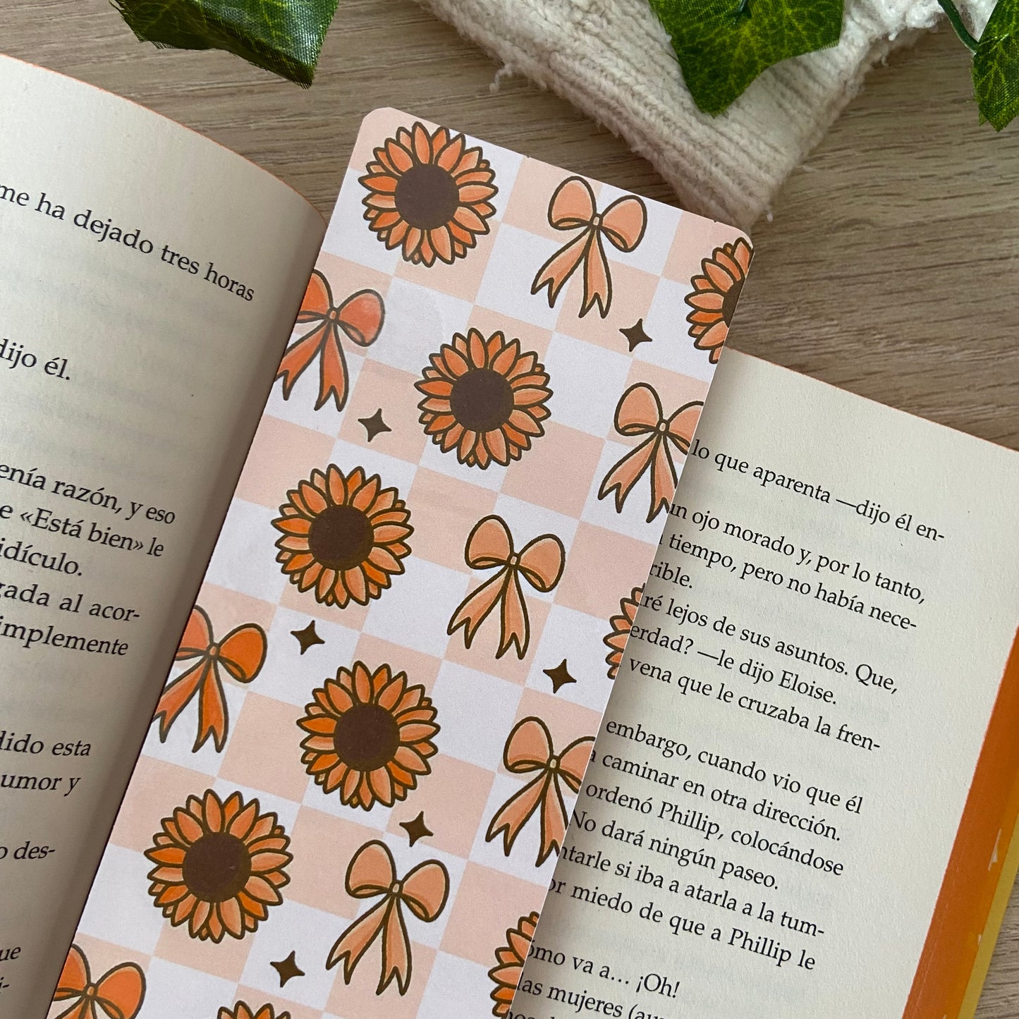 Marcapáginas girasoles coquettes