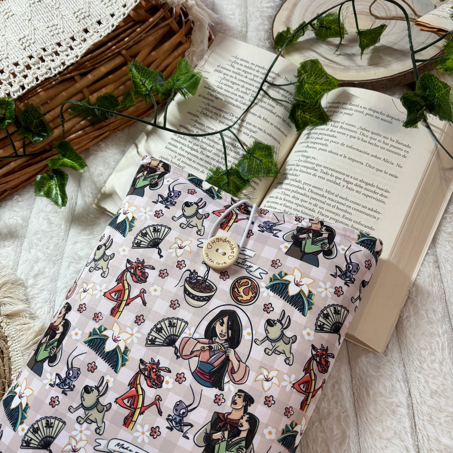Funda literaria princesa Mulán