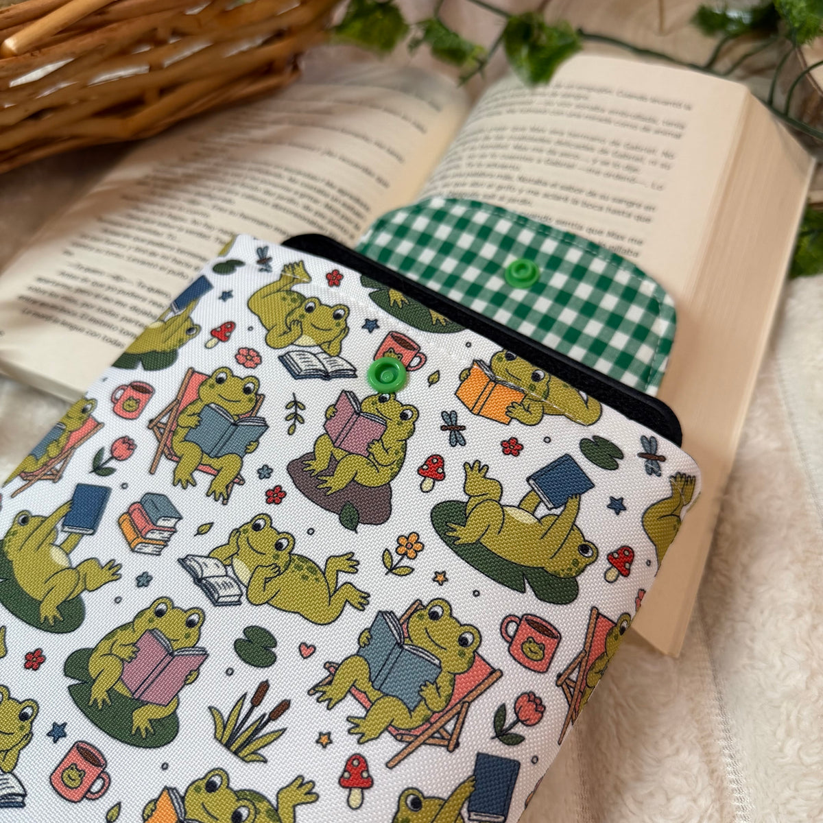 Funda kindle/kobo libra colour ranitas lectoras impermeable