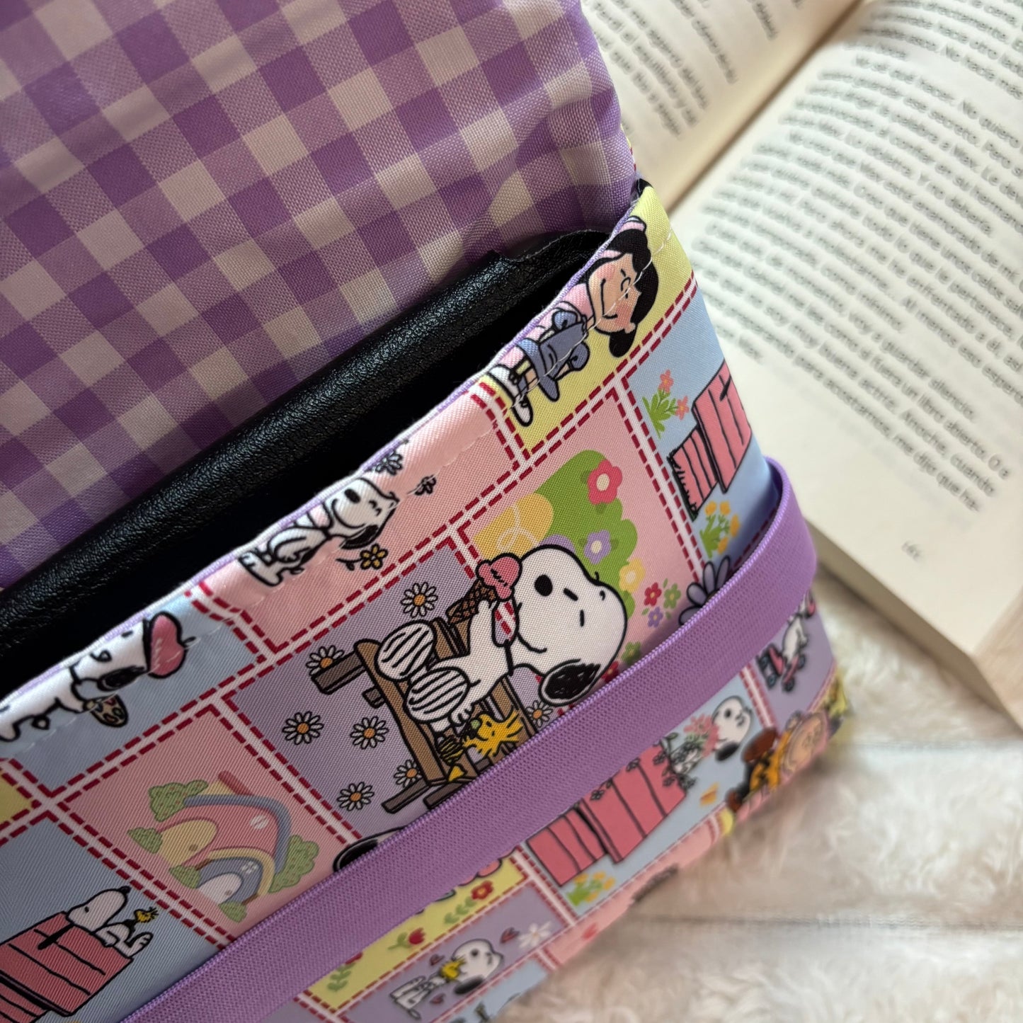 Funda de solapas para ebook Snoopy en la vida