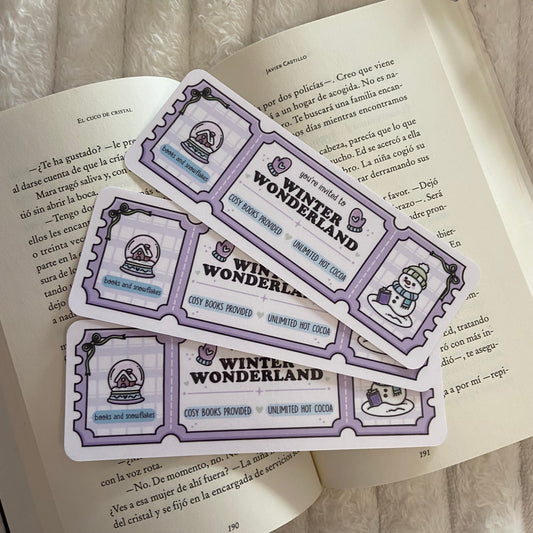 Marcapáginas Winter wonderland