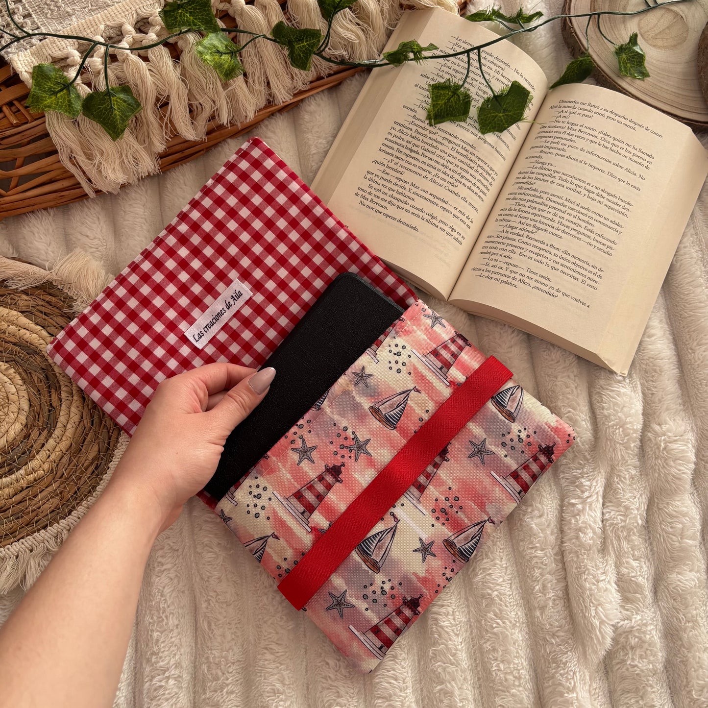 Funda de solapas para ebook faros impermeable