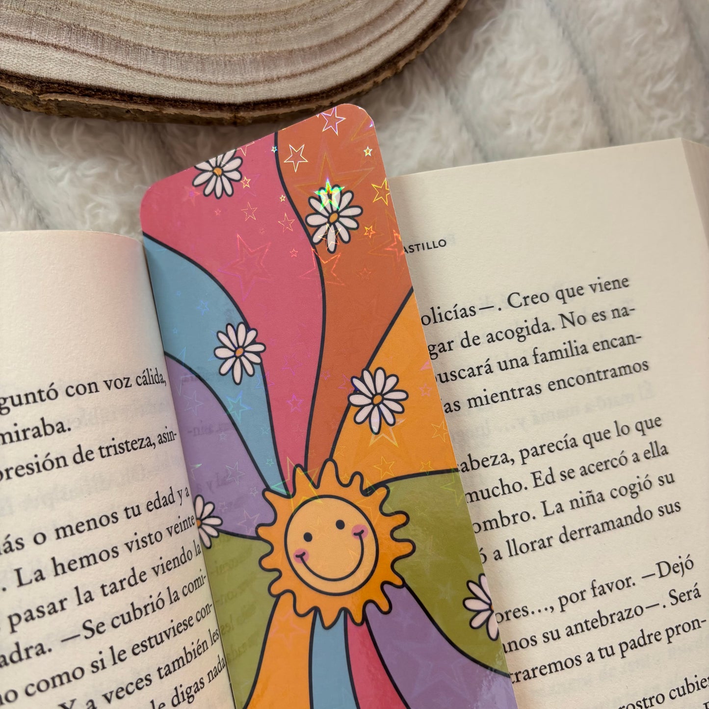 Marcapáginas el sol holográfico